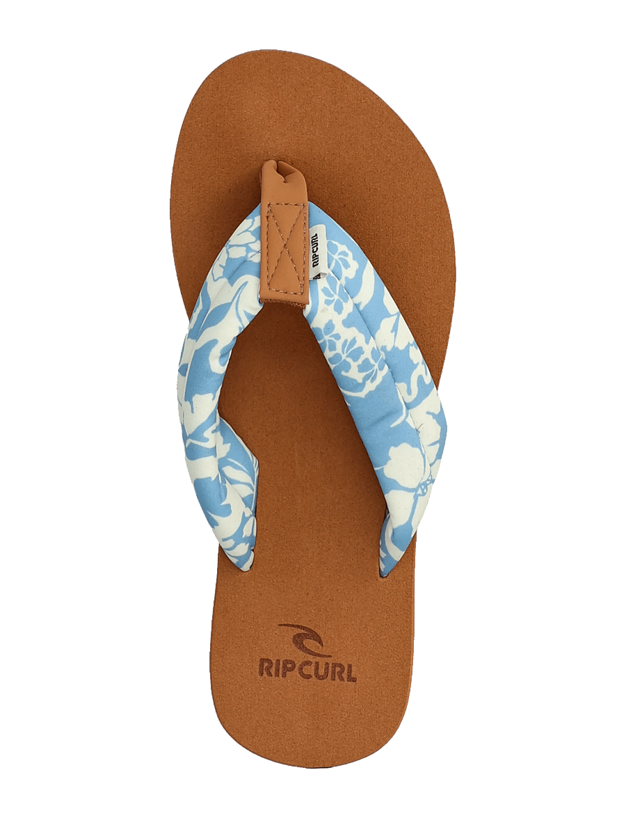 Rip Curl - FREEDOM PLUSH BLOOM OPEN TOE - flip flops - sky blue - 3