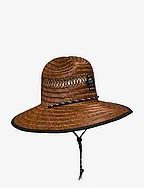 LOGO STRAW HAT - BROWN