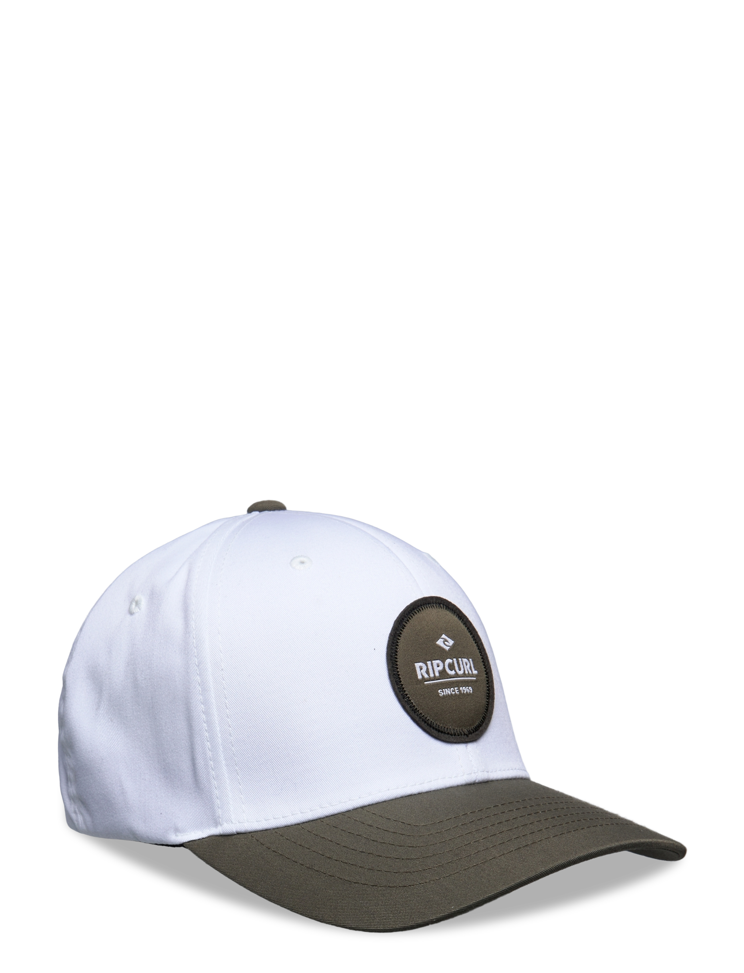 Rip Curl ROUTINE FLEXFIT CAP - Mössor & hattar - BONE/GREEN / white