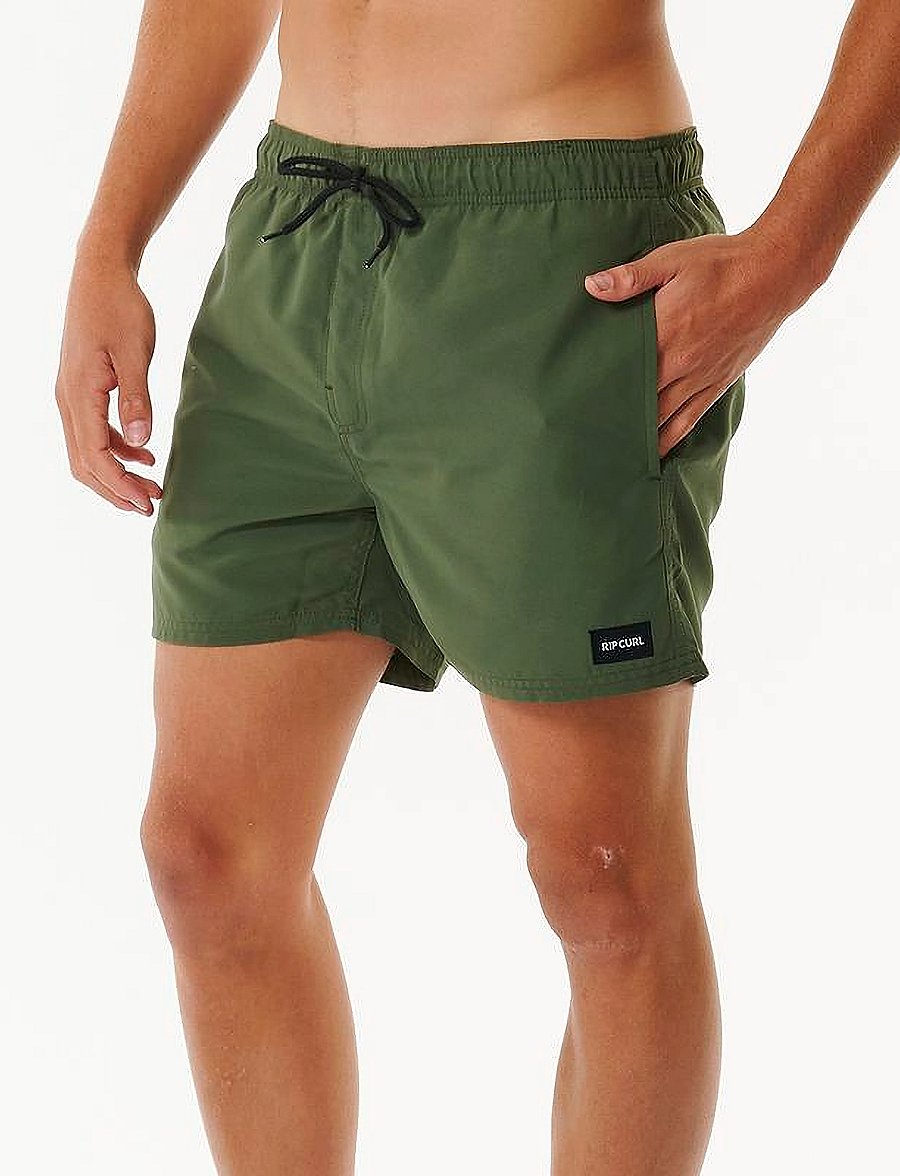 Rip Curl - OFFSET 15 VOLLEY - swim shorts - dark olive - 3