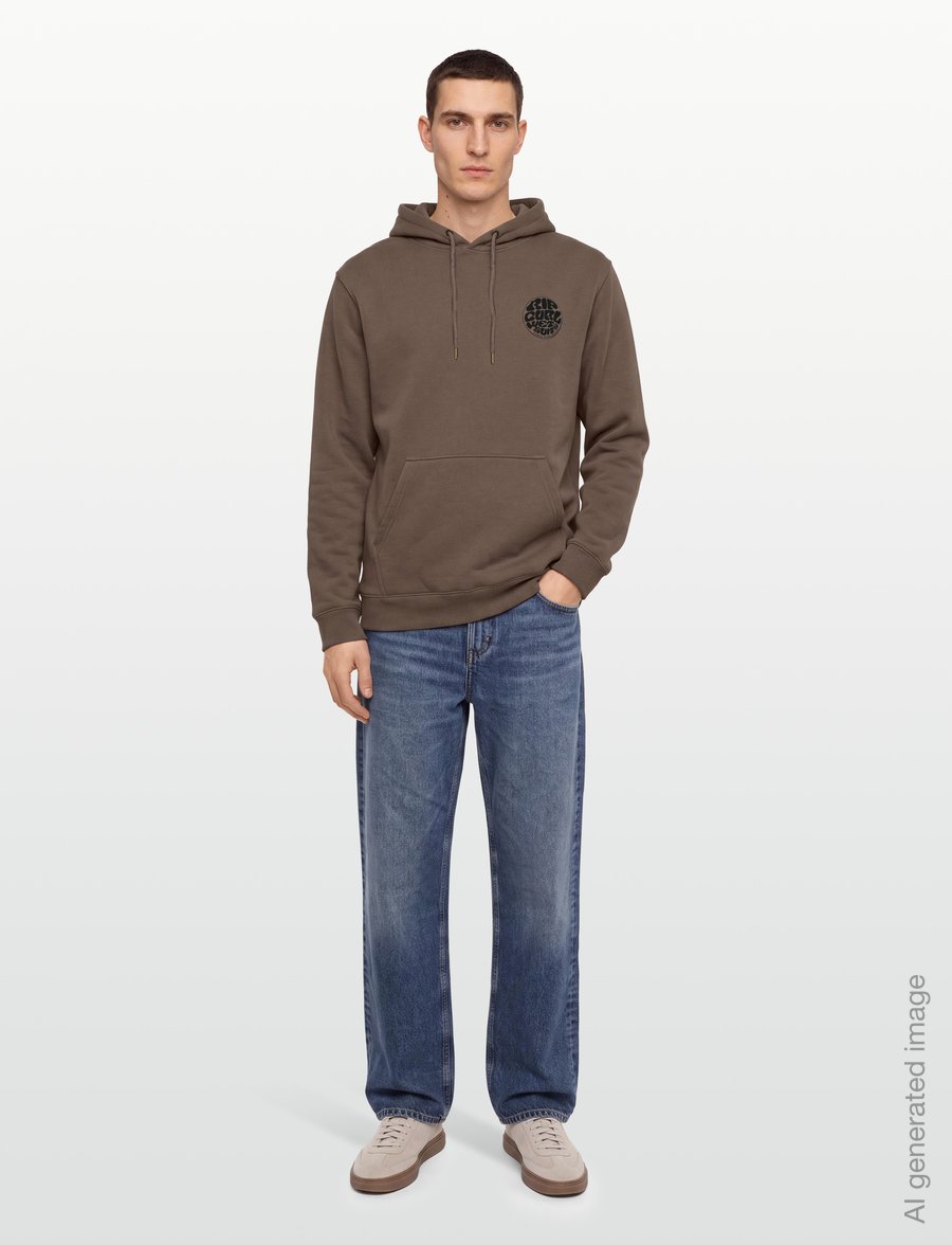 Rip Curl - WETSUIT ICON HOOD - sweatshirts - walnut - 0
