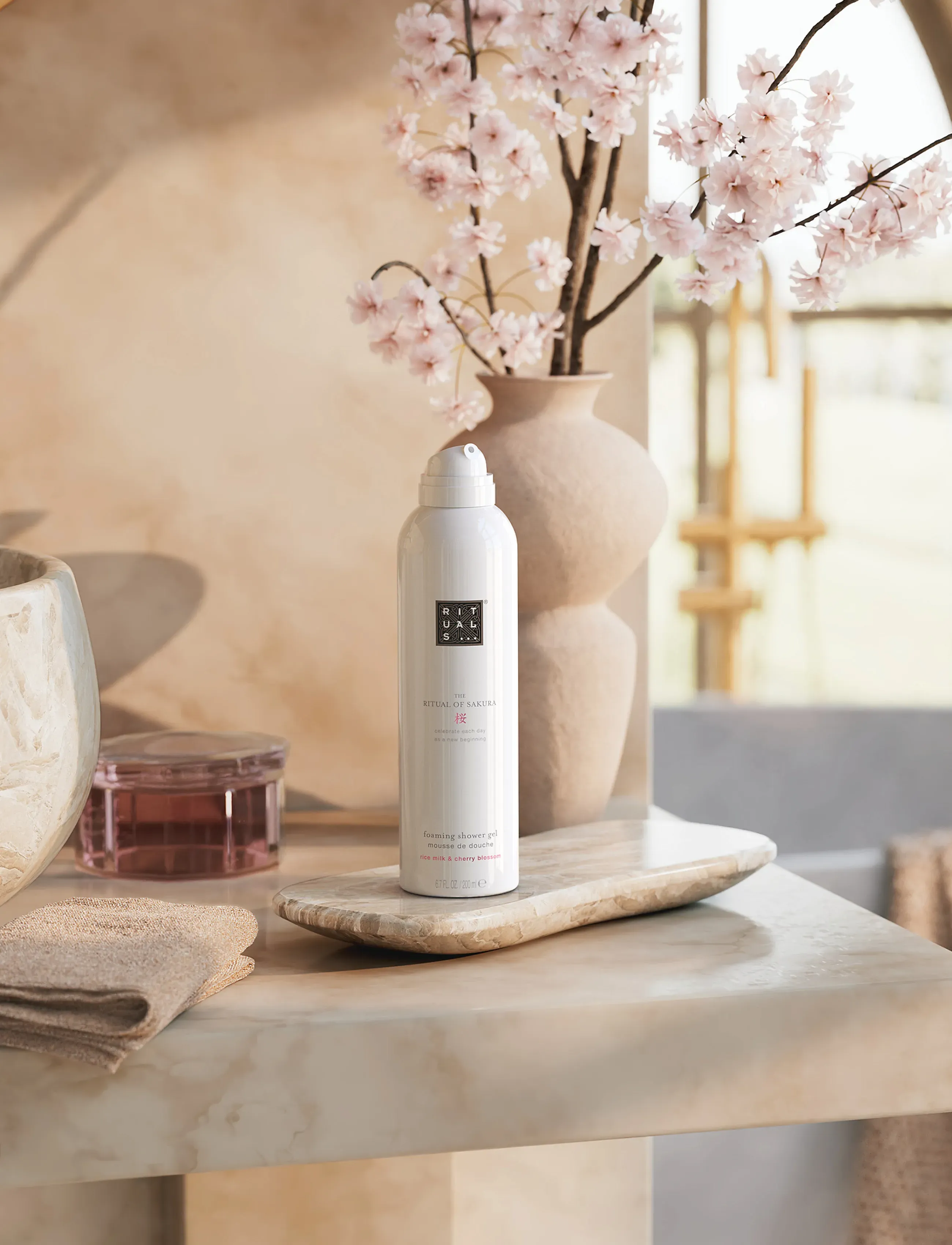 Rituals - The Ritual of Sakura Foaming Shower Gel - shower gel & bruseolier - no color - 4
