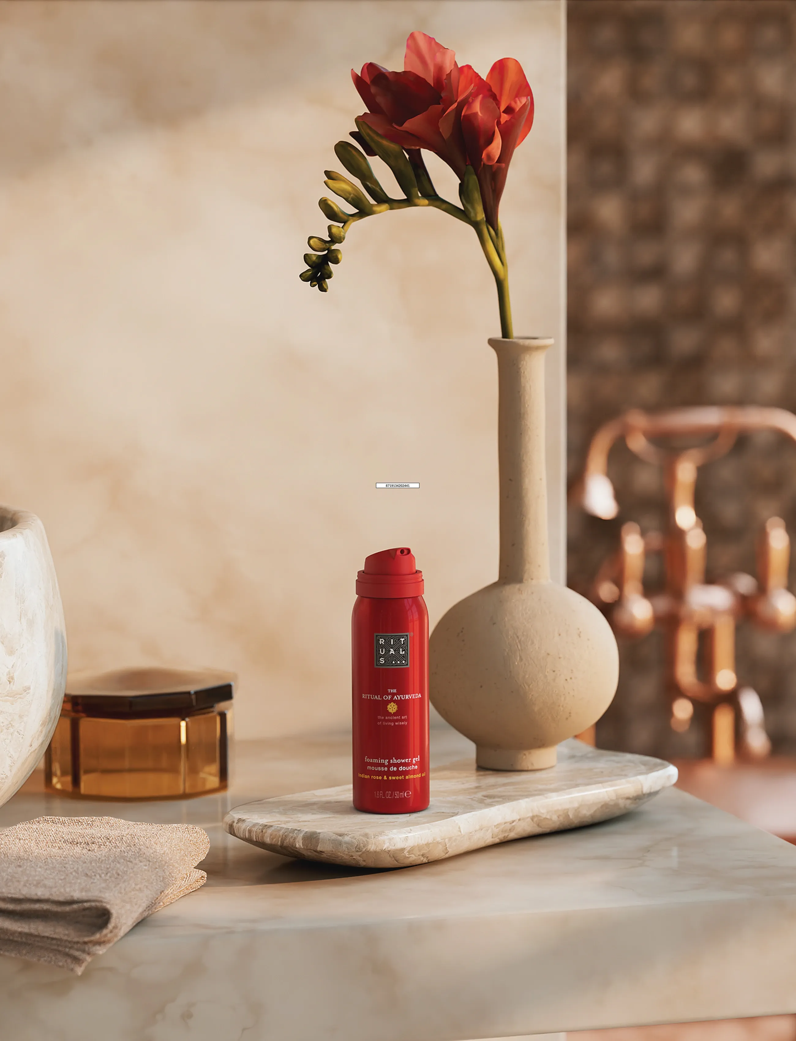 Rituals The Ritual Of Ayurveda Foaming Shower Gel 50ml, 50 ml, Nude, Krop > Bad Og Brusebad, Dame
