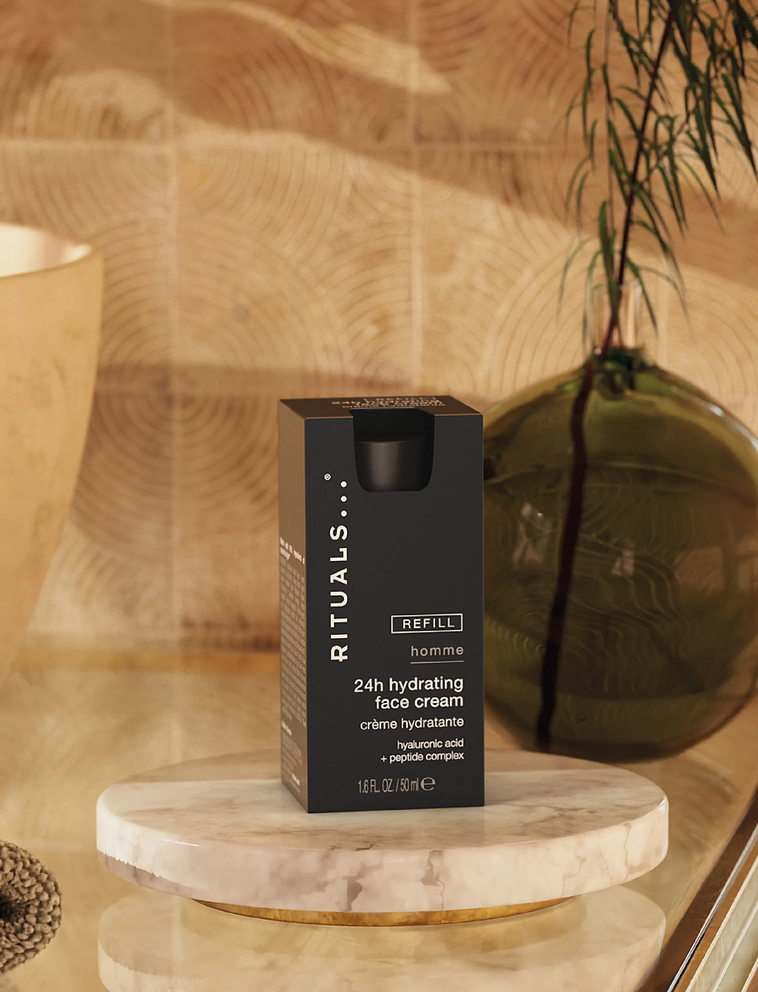 Rituals - Homme 24h Hydrating Face Cream Refill - fuktkrämer - no color - 4