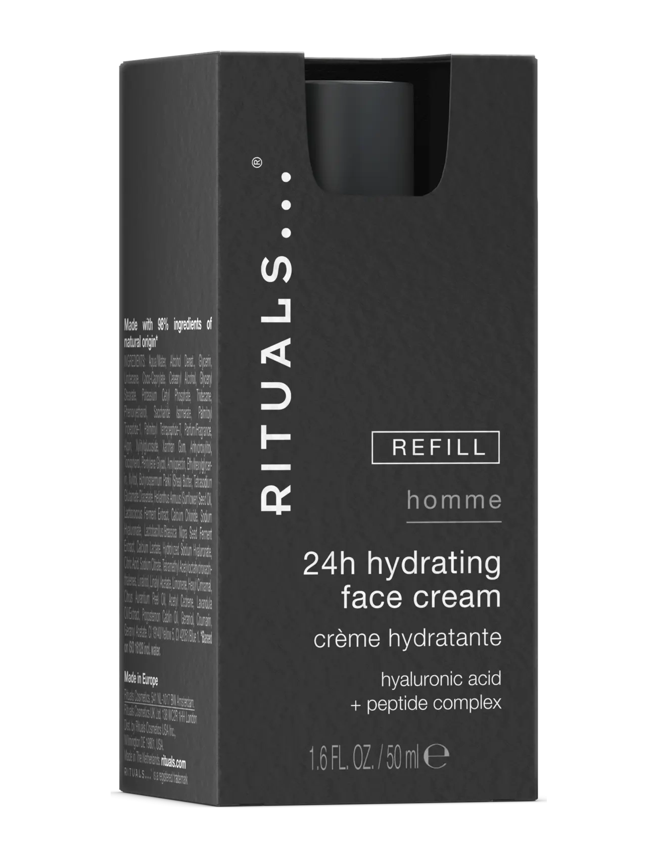 Rituals - Homme 24h Hydrating Face Cream Refill - fuktkrämer - no color - 3