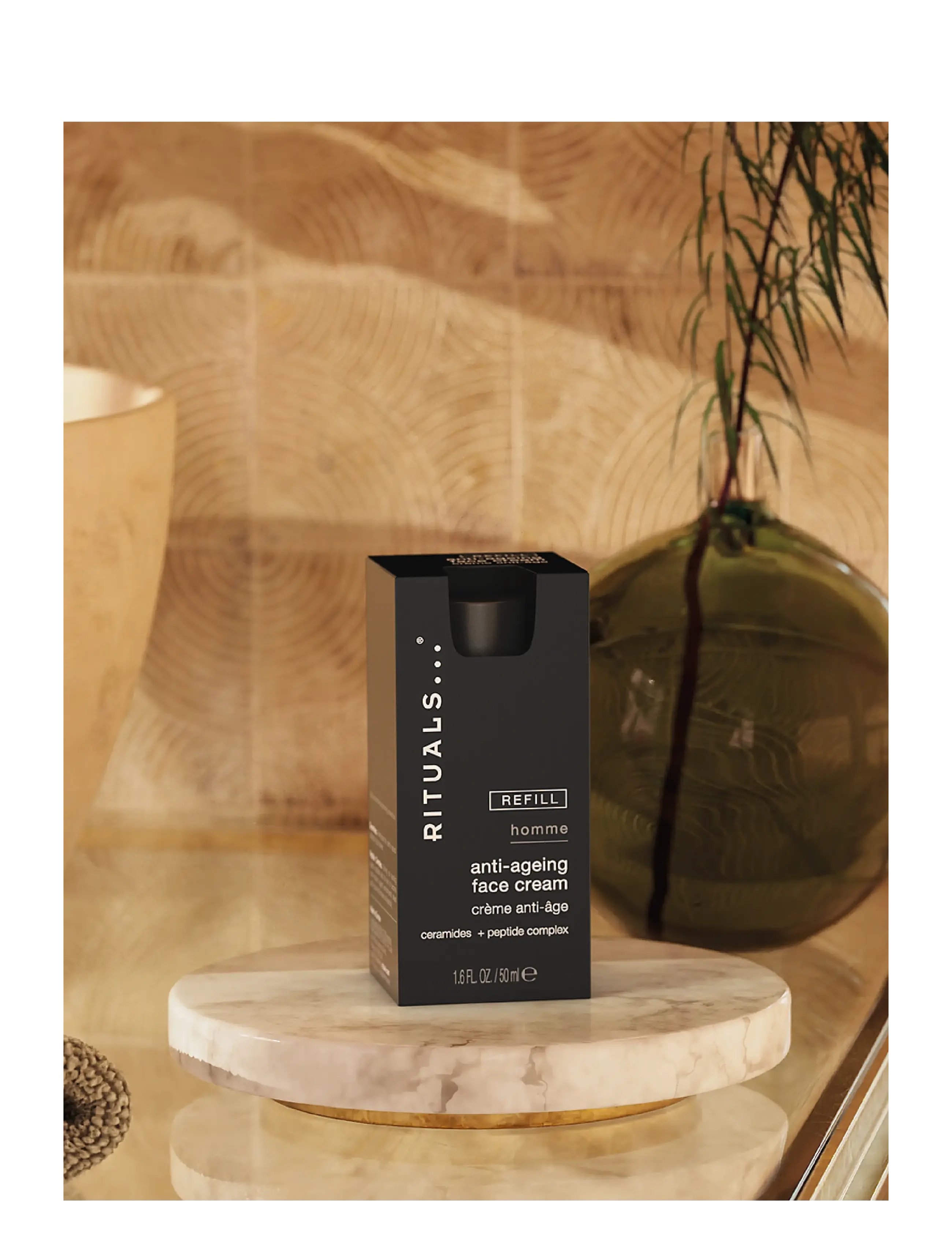 Rituals - Homme Anti-Ageing Face Cream Refill - fuktkrämer - no color - 5