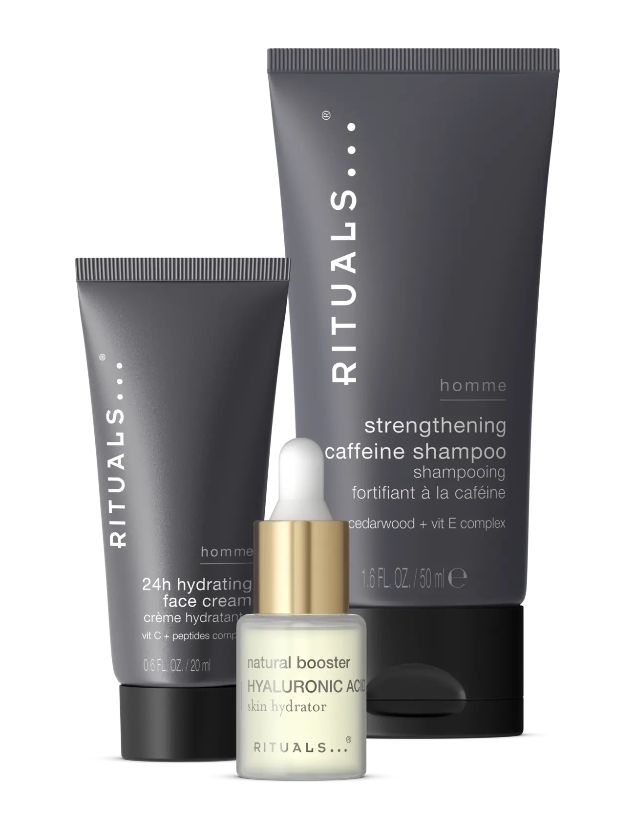 Rituals Homme Skin Care Set Daily Routine, Shampoo, Nude, Str: ONE SIZE