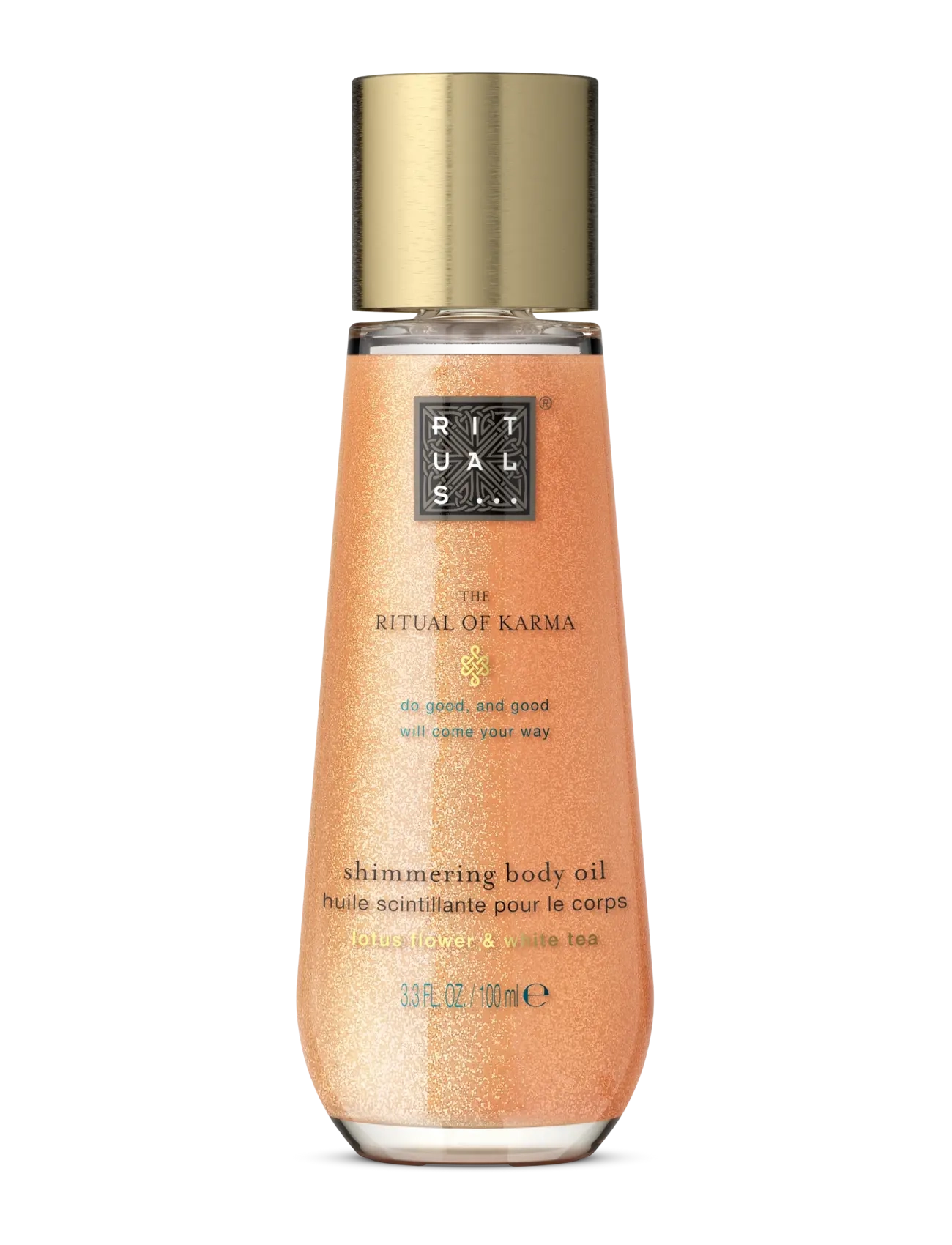 Rituals The Ritual Of Karma Shimmering Body Oil 100Ml, Body Vinegar & Dressing Bottless, Nude, Str: 100 ML