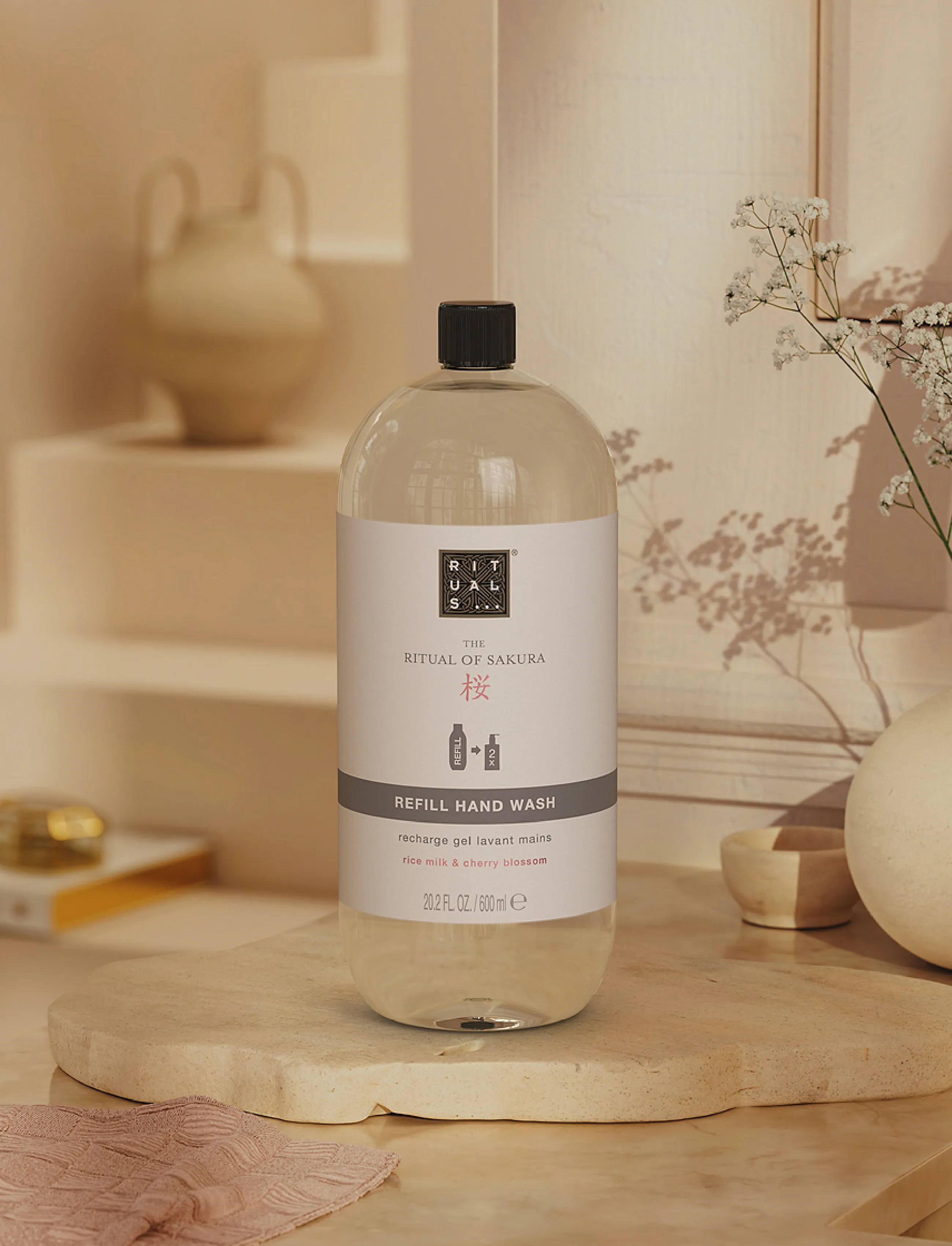 Rituals The Ritual Of Sakura Hand Wash Refill 600ml, 600 ml, Nude, Håndsæbe > Flydende Håndsæbe, Dame