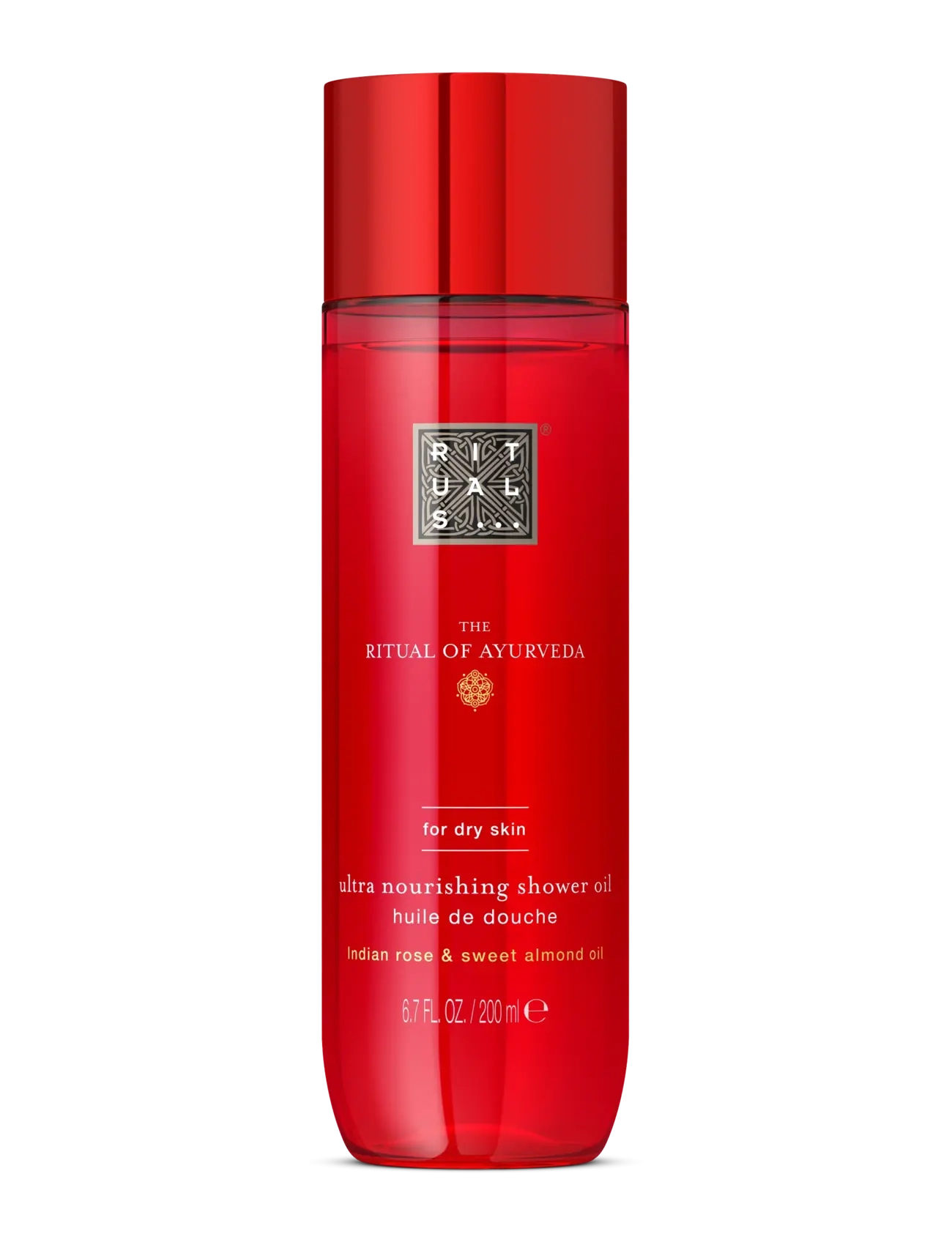 Rituals The Ritual Of Ayurveda Shower Oil 200Ml, Shower Vinegar & Dressing Bottles, Nude, Str: 200 ML