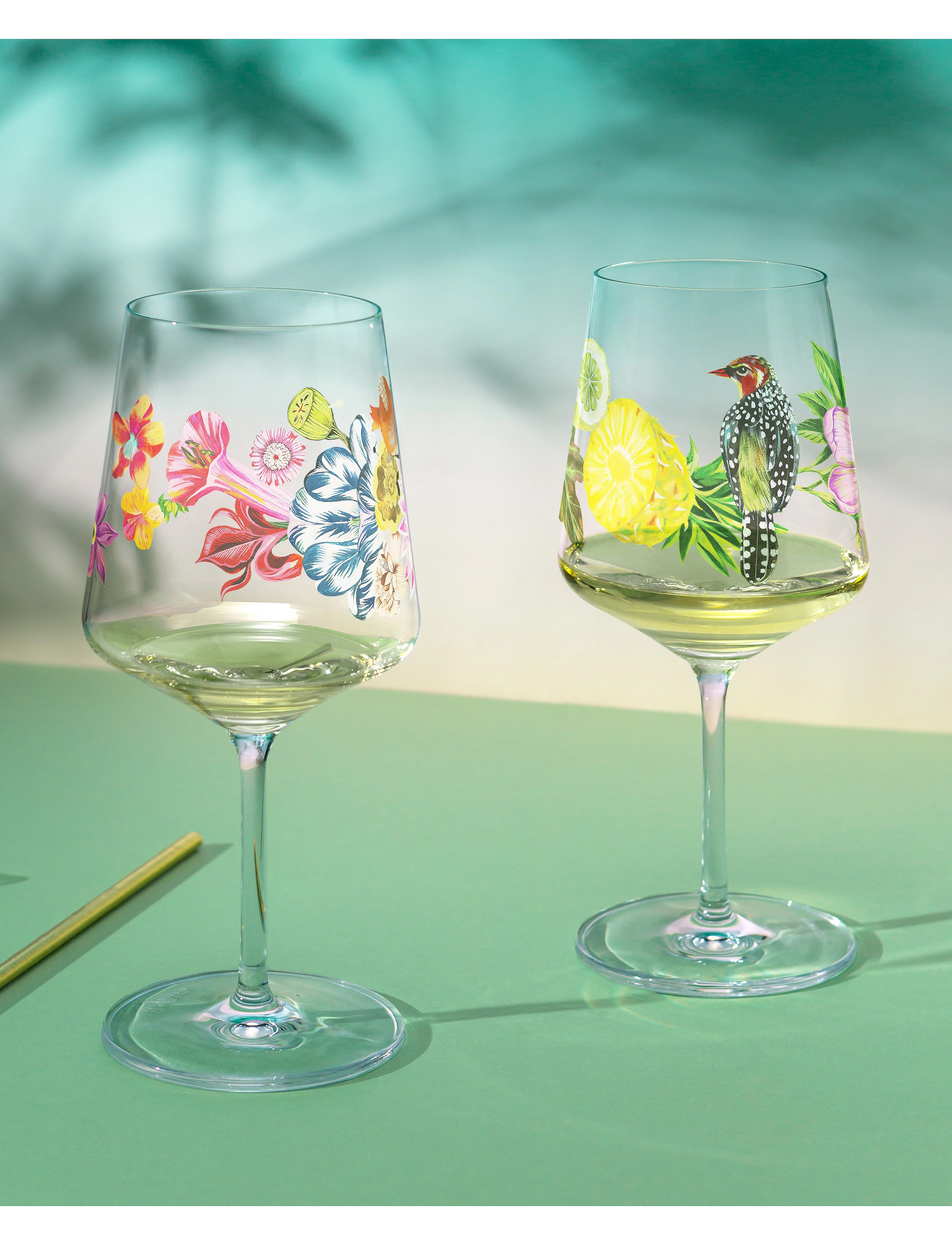 Ritzenhoff Sommertau Vinglas 2-P Hugo, 54.4 CL, Multi/patterned, Vinglas > Hvidvinsglas, Unisex