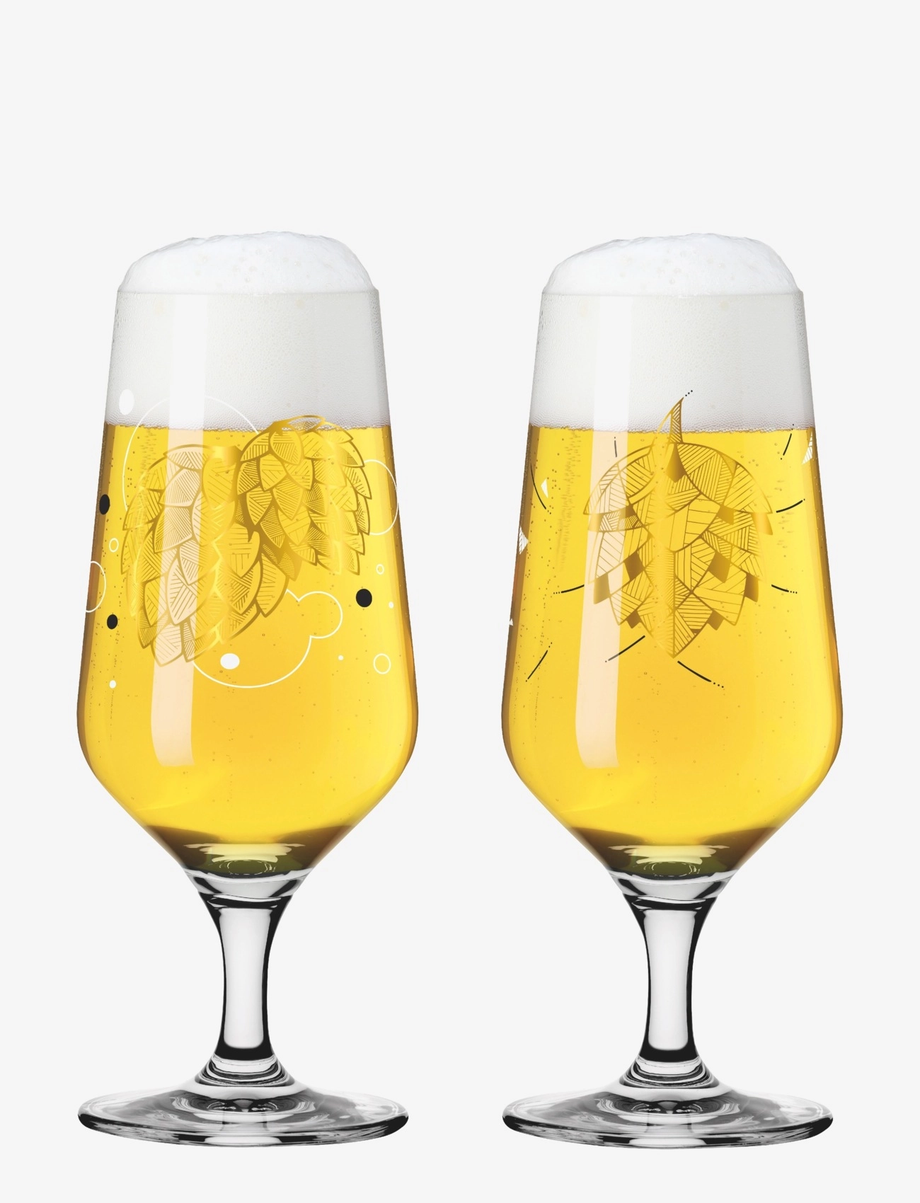 RITZENHOFF Brauchzeit Ölglas Pils 2-Pak No: 1 & 2 Patterned - 37.4 CL - Unisex