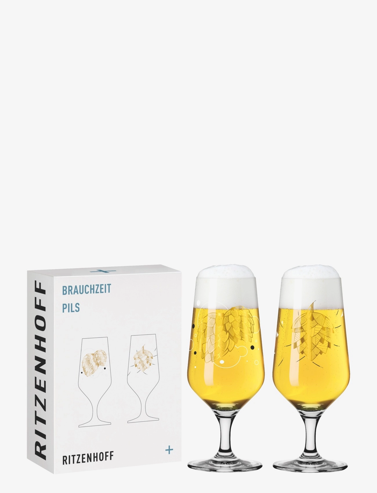 Ritzenhoff - Brauchzeit Ölglas Pils 2-p - bjórglös - multi - no: 1 & 2 - 3