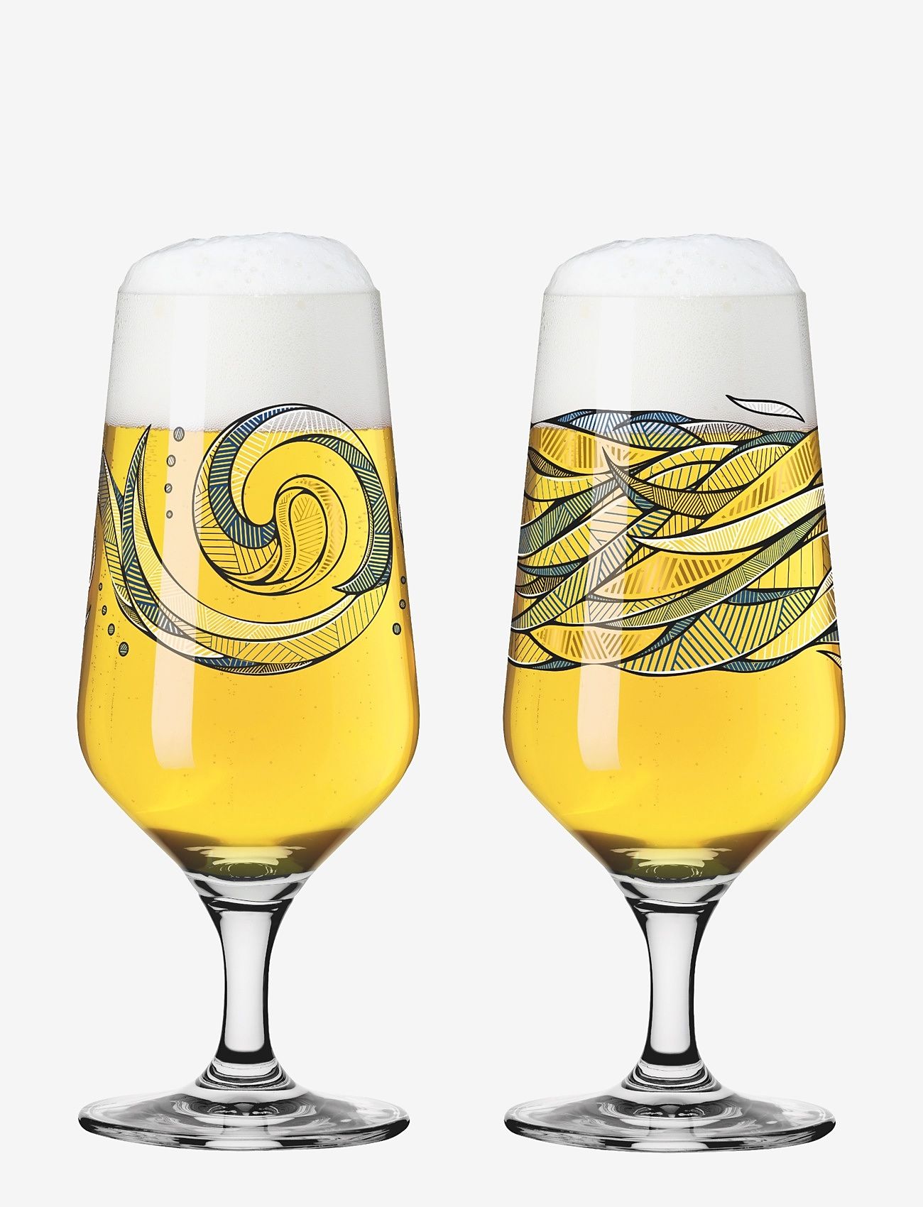 RITZENHOFF Brauchzeit Ölglas Pils 2-Pak Nr. 3 & 4 Patterned - 37.4 CL - Unisex