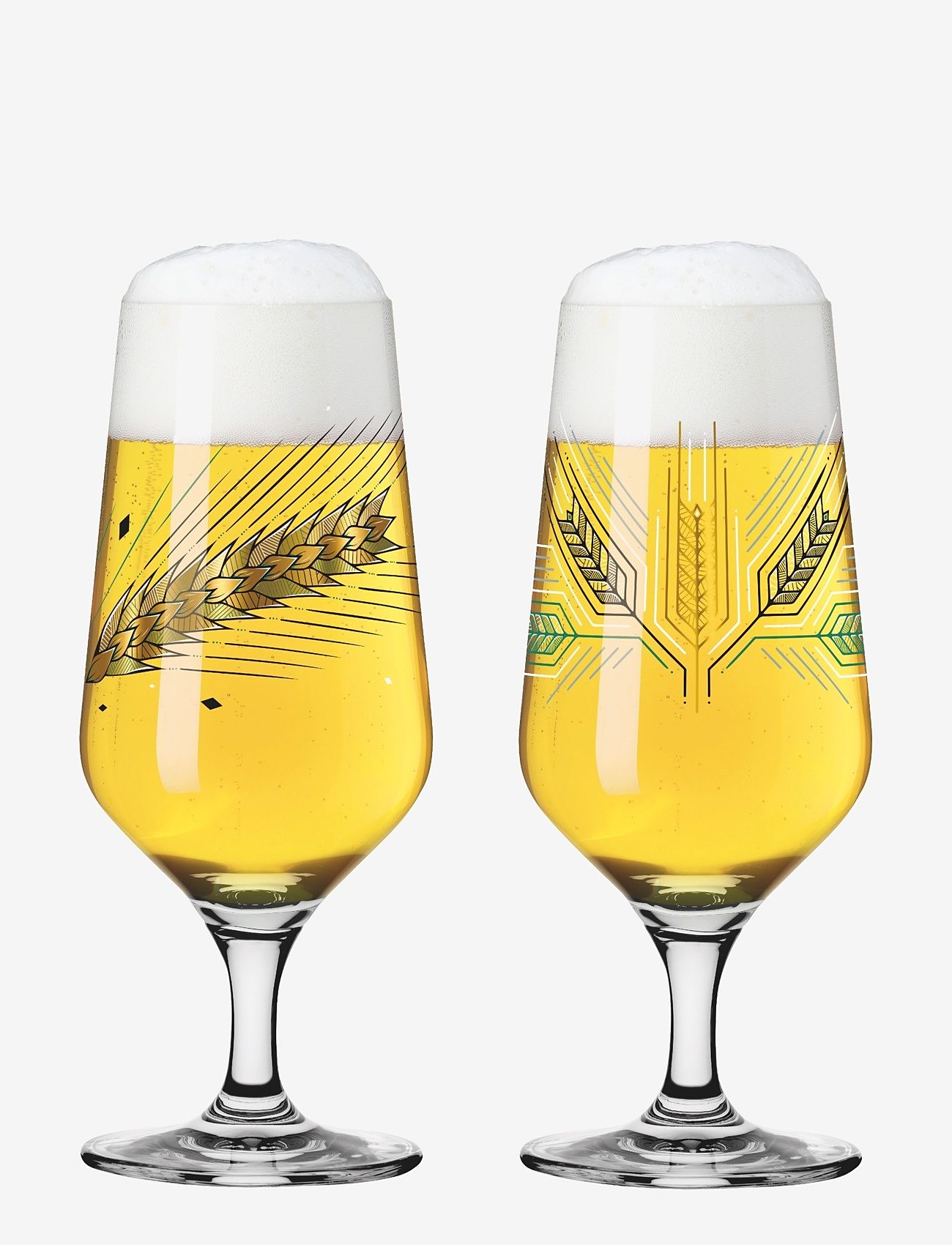 RITZENHOFF Brauchzeit Ölglas Pils 2-Pak Nr. 5 & 6 Patterned - 37.4 CL - Unisex