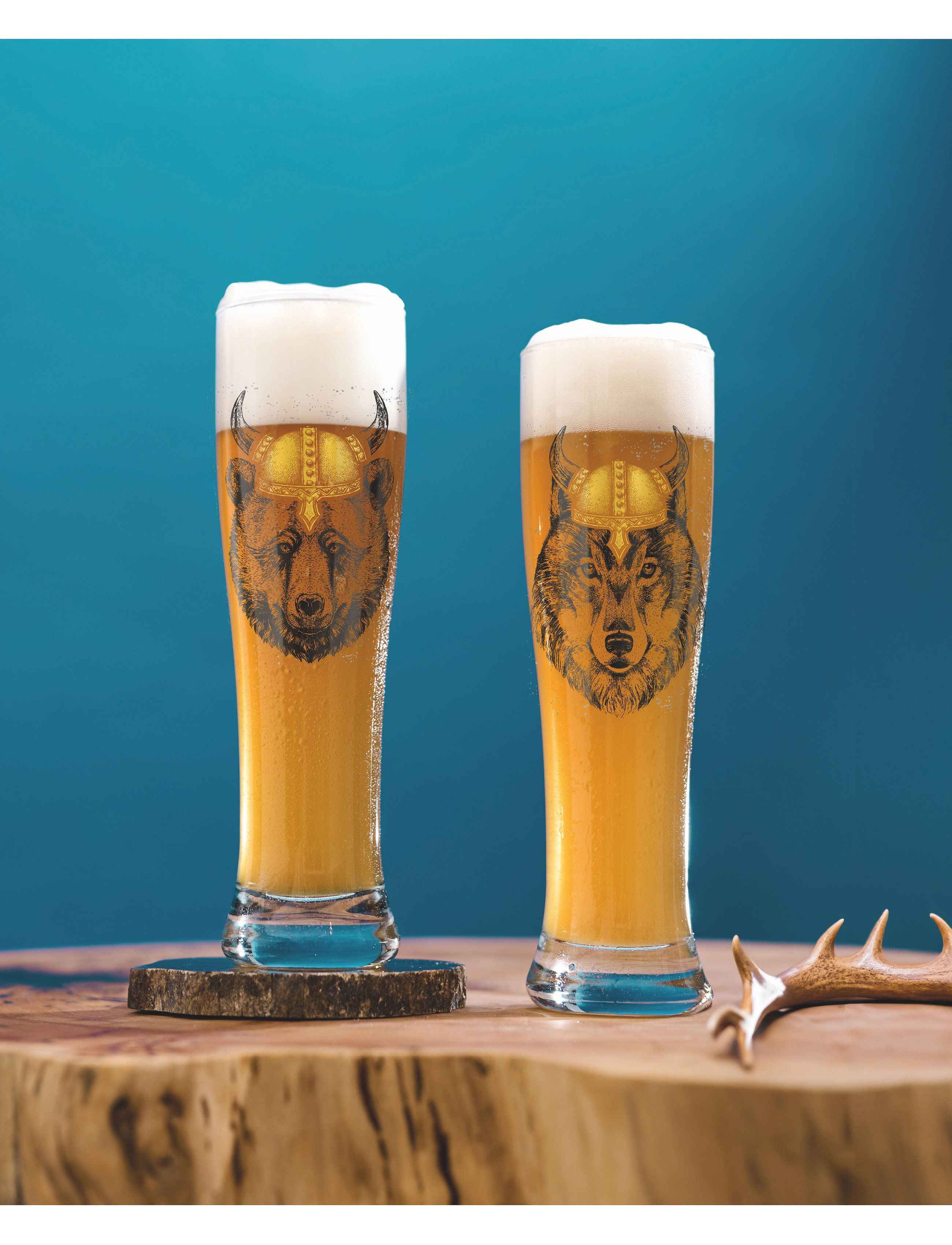 Ritzenhoff Brauchzeit Olieglas Hvede 2-Stk. Nr.: 15 & 16, 64.6 CL, Nude, Glas > Ølglas, Unisex
