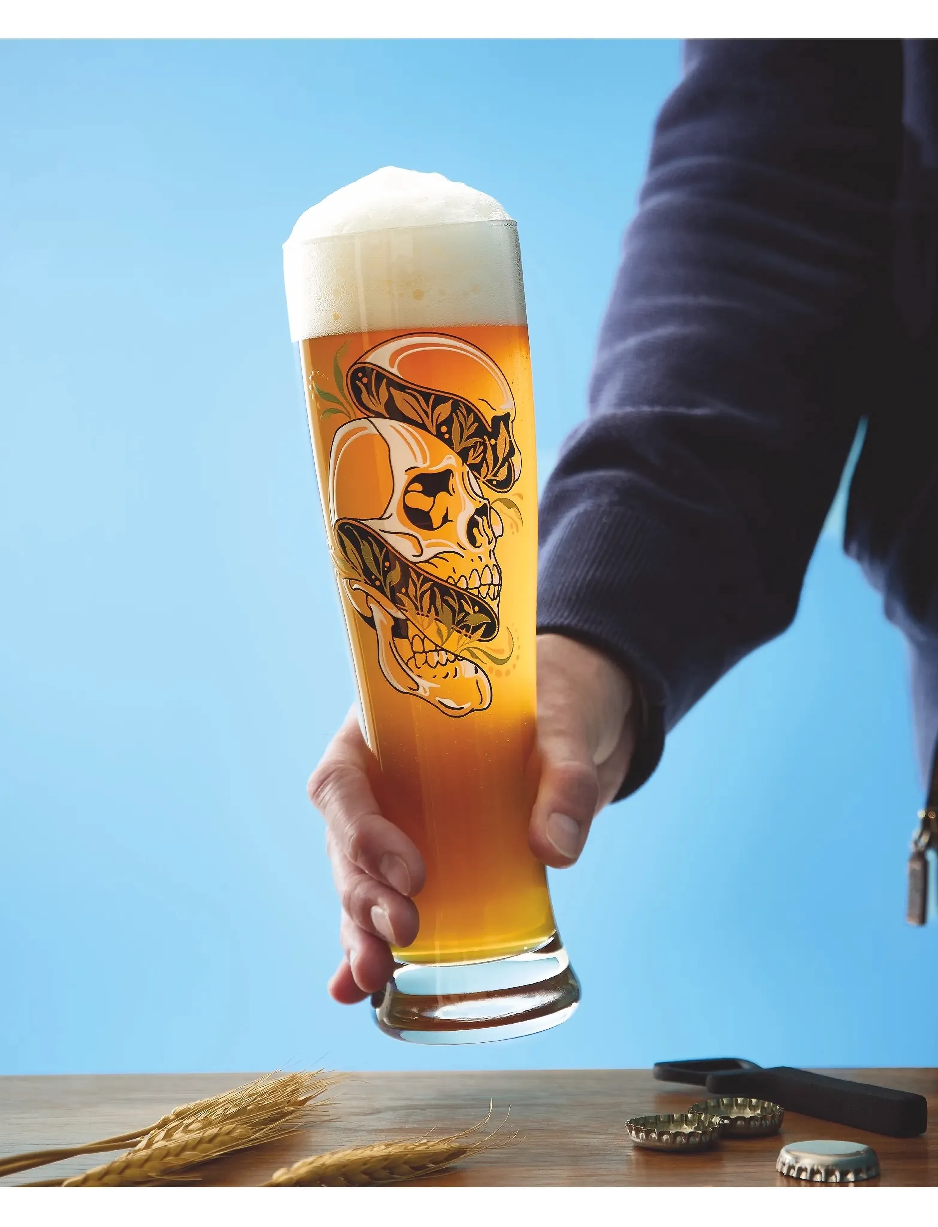 Ritzenhoff Brauchzeit Beer Glass Vete No: 29, 64.6 CL, Nude, Glas > Ølglas, Unisex