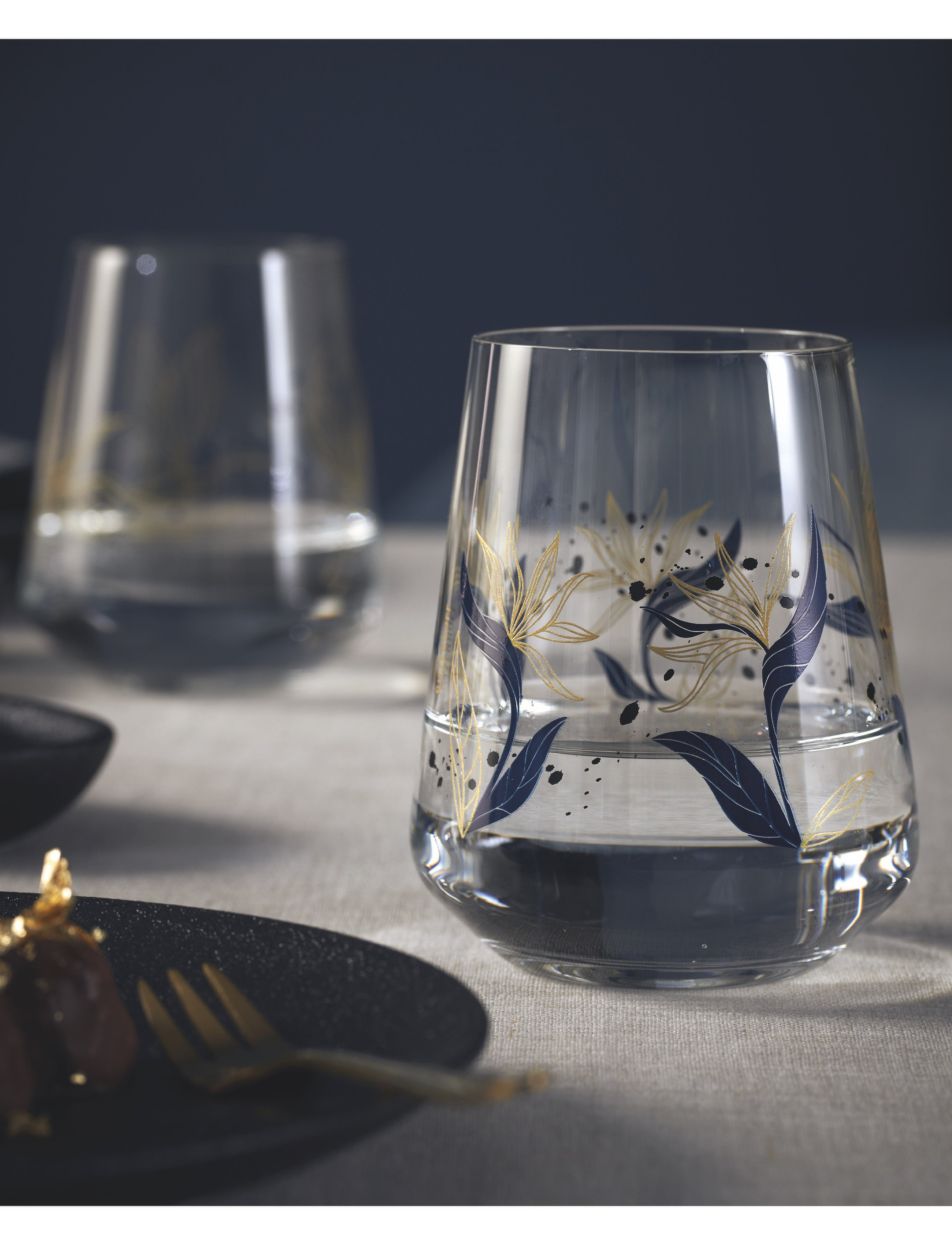 Ritzenhoff Sparkle Vandglas Nr. 1 & 2, 50 CL, Glass, Nackt - Drinking Homeware
