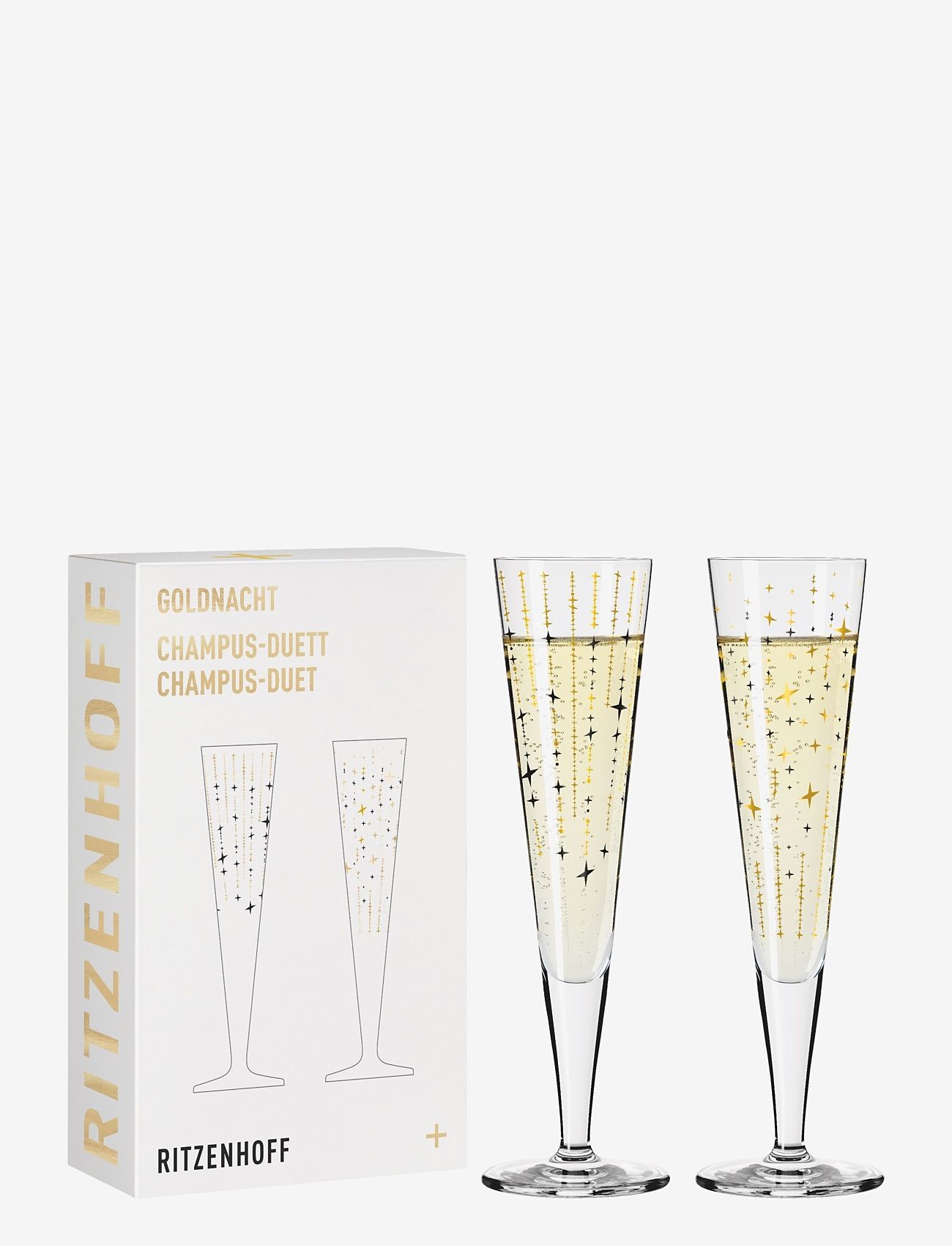 Ritzenhoff - Goldnacht Champagneglas 2-pack - Šampanieša glāzes - sparkle - 3