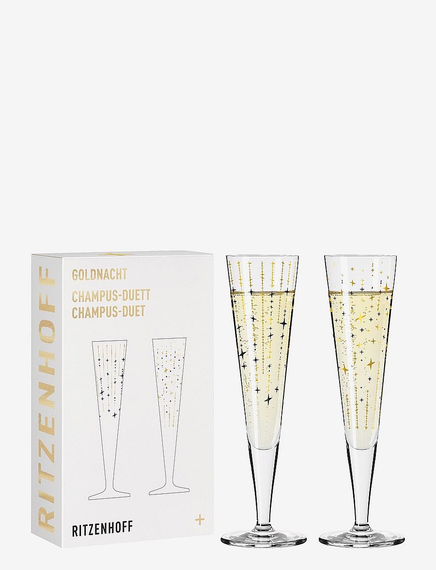 Ritzenhoff - Goldnacht Champagneglas 2-pack - Šampanjaklaasid - sparkle - 3