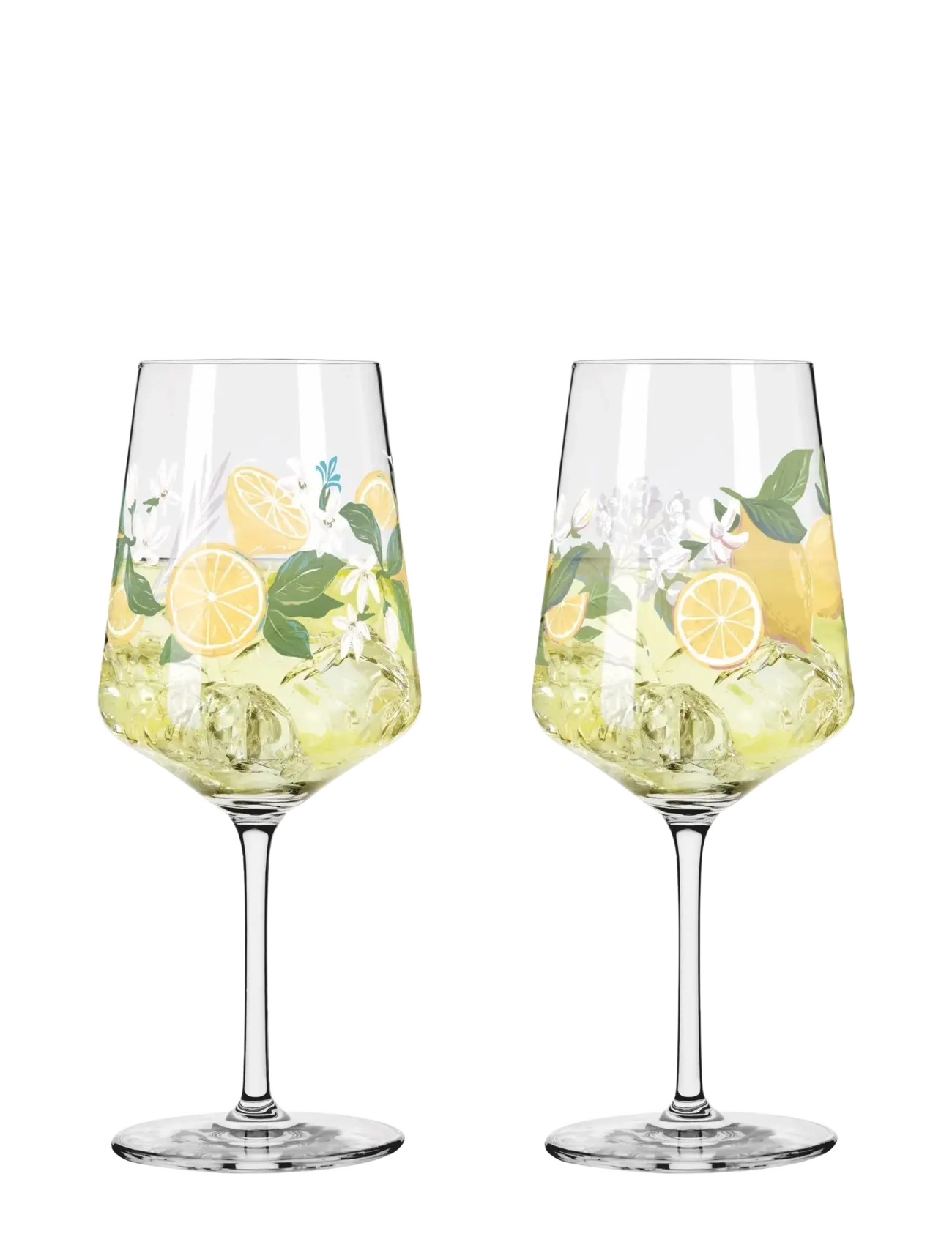 Ritzenhoff Sommertau Wineglass 2-P Limoncello, Hvid Vinglases, Nude, Str: 54.4 CL