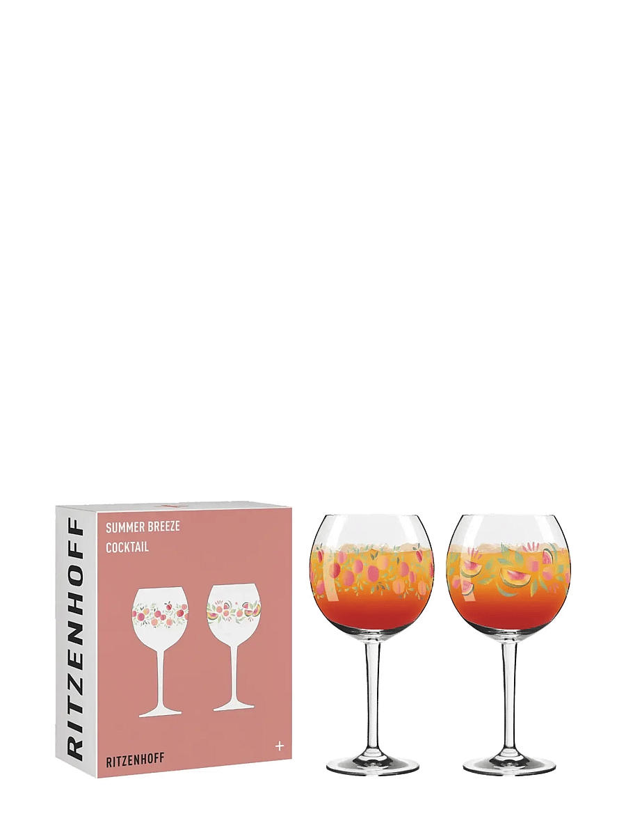 Ritzenhoff - Summer Breeze Cocktail glass 2-p NO: 3 & 4 - kokteili- ja martiiniklaasid - multi - 2