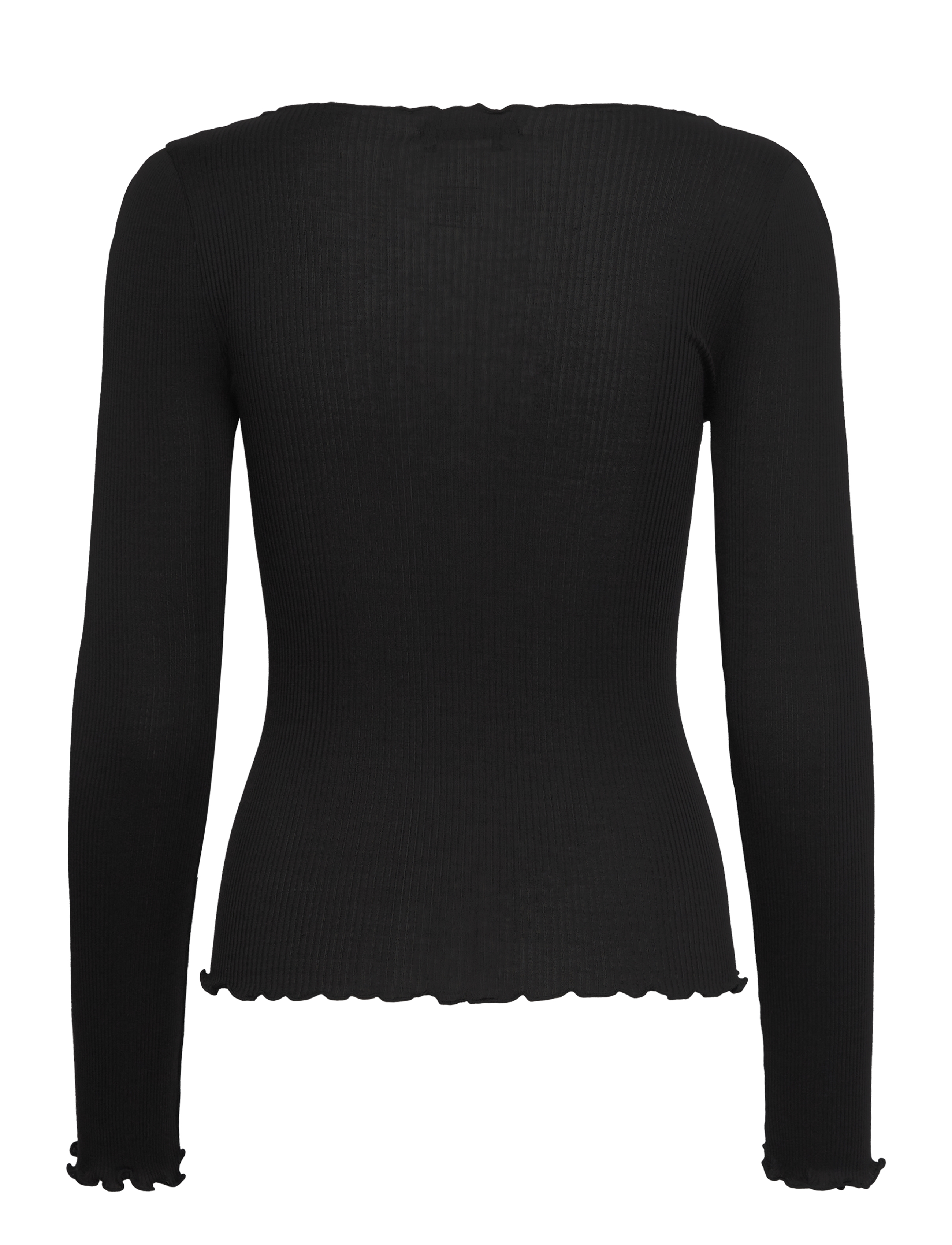 RM By Rosemunde - RMWBalta LS Regular Boatneck T-shir - langærmede toppe - black - 1