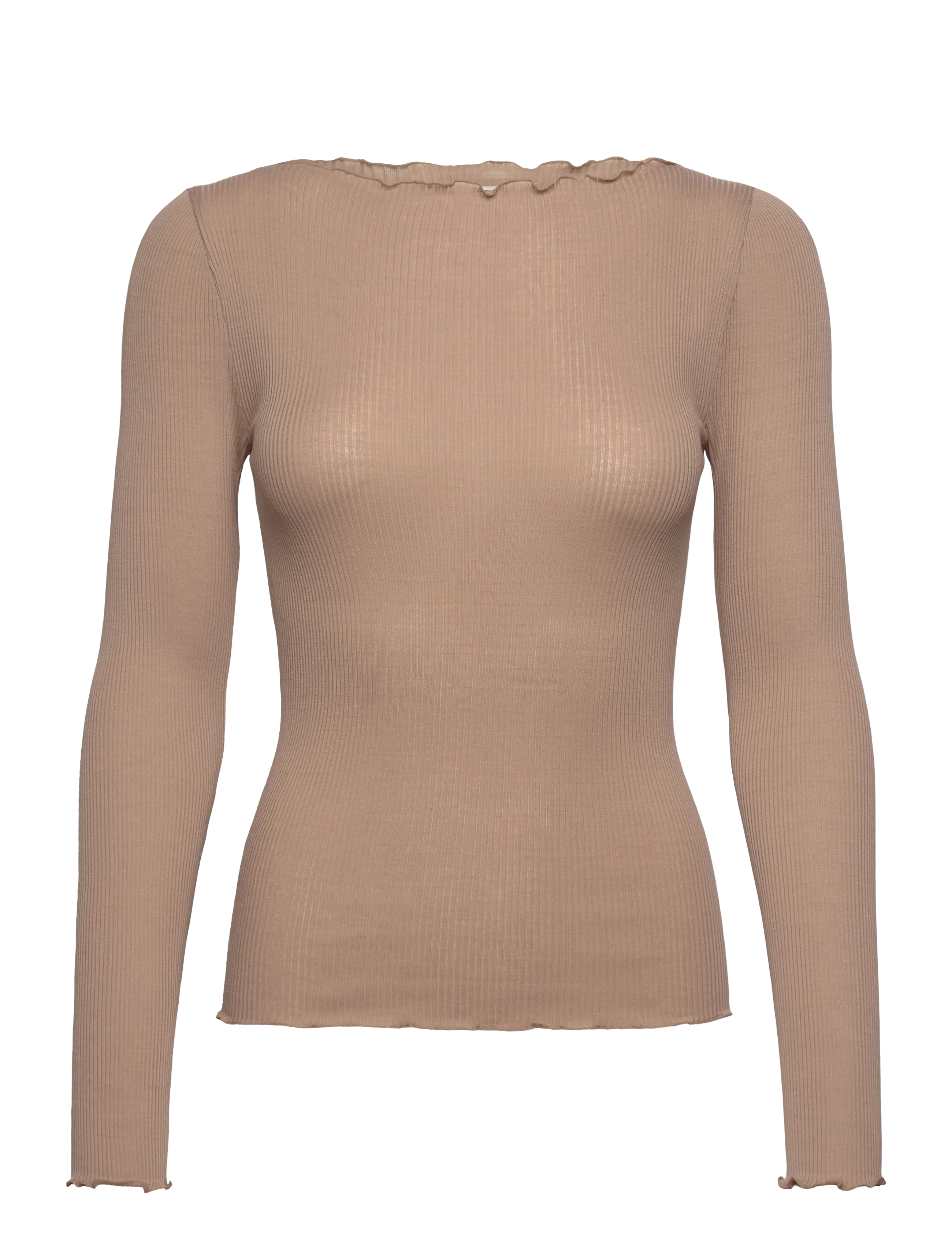 RM By Rosemunde RMWBalta LS Regular Boatneck T-shir - RM By Rosemunde - SILVER MINK / beige