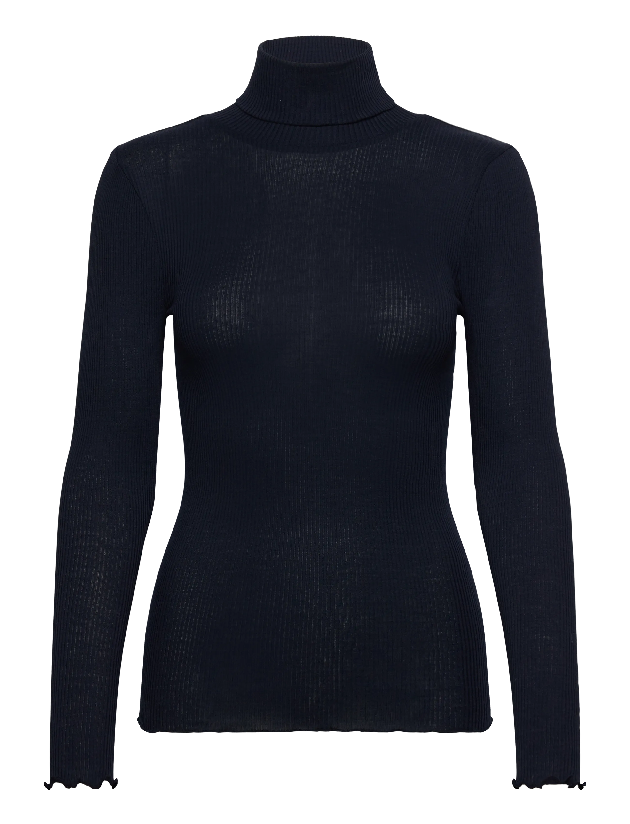 RM By Rosemunde RMWBalta  Modal Roll-neck T-shirt - Strik - NAVY / navy