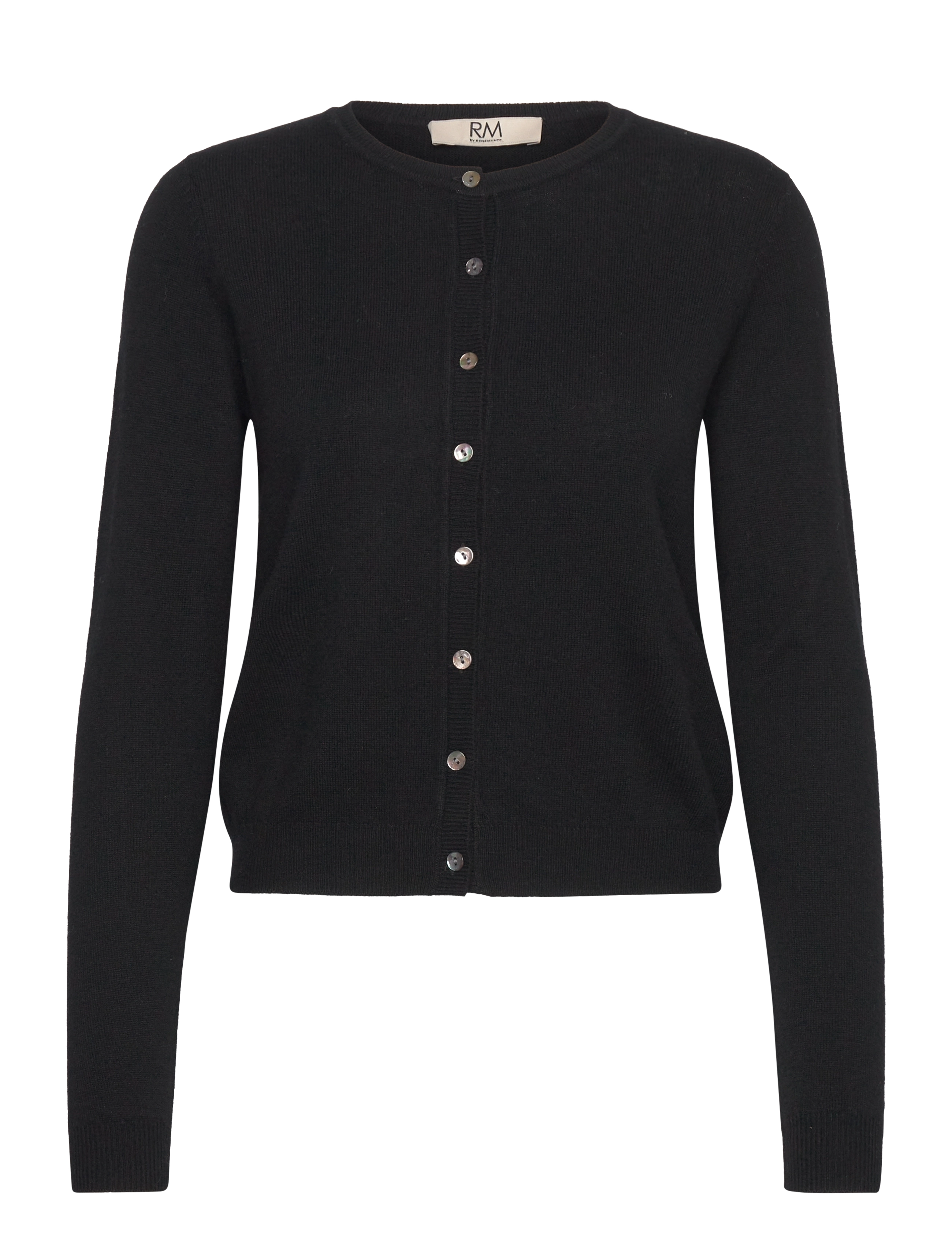 RM By Rosemunde RMWSofia wool LS cardigan - Strik - BLACK / black