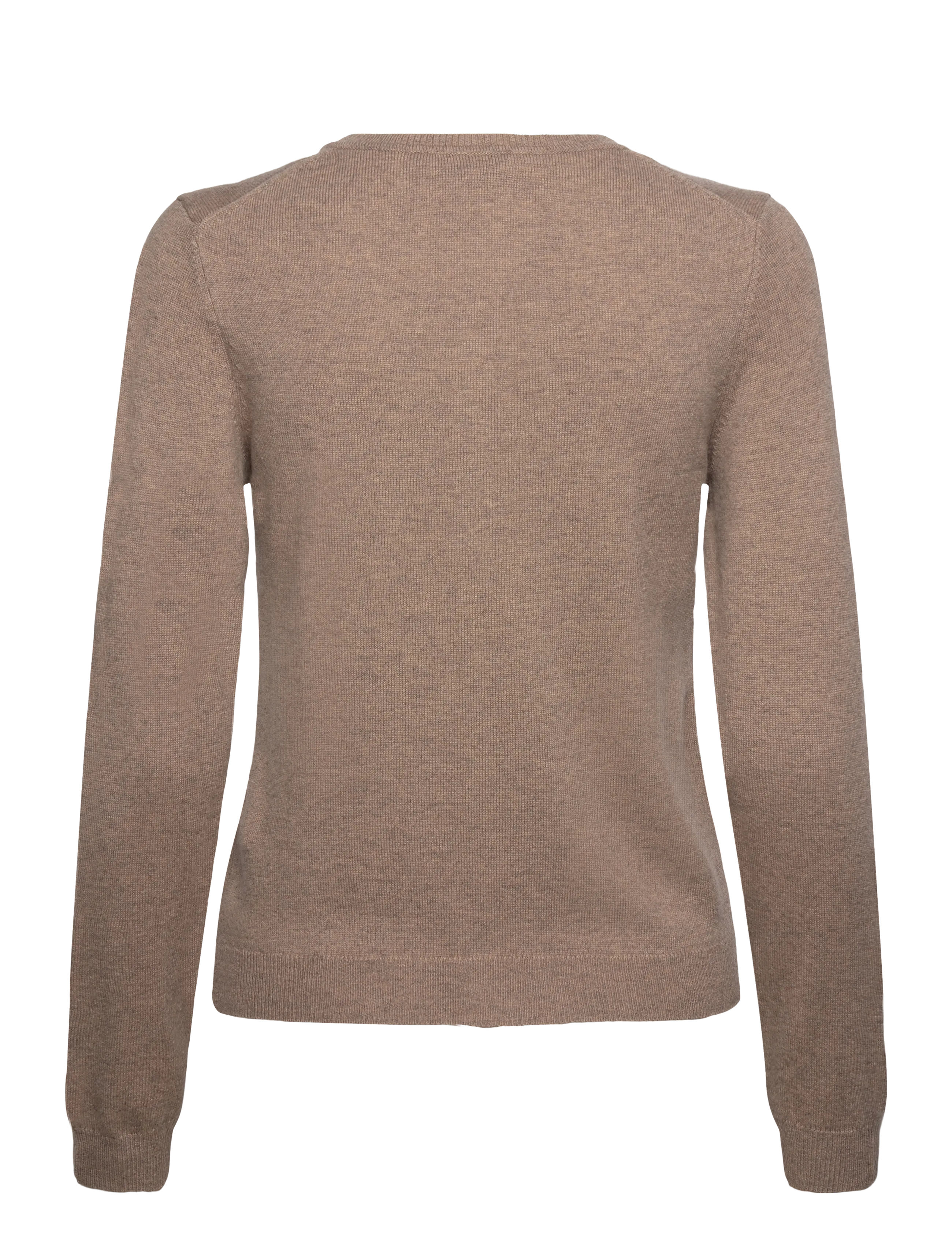 RM By Rosemunde - RMWSofia wool LS cardigan - cardigans - brown grey mel - 1