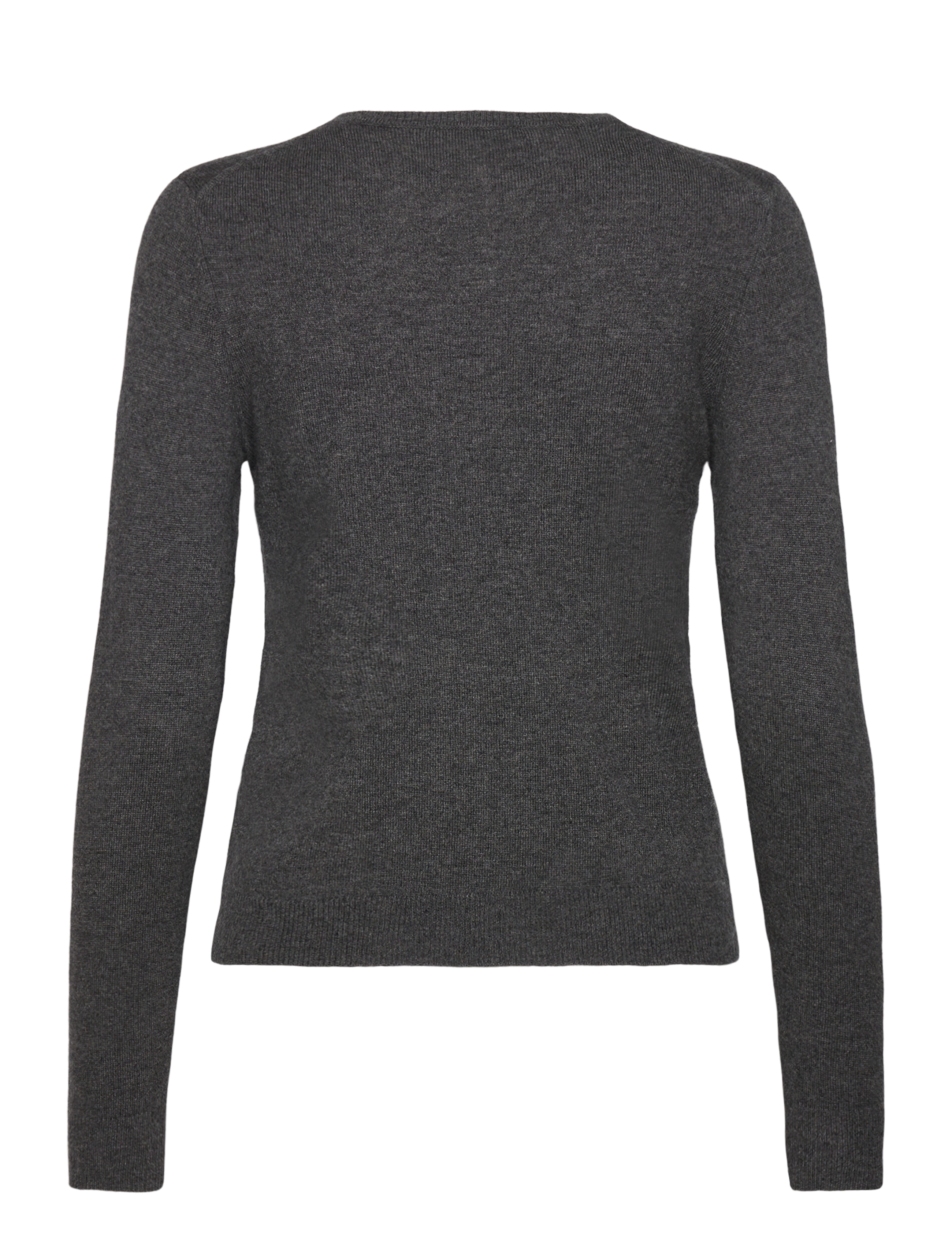 RM By Rosemunde - RMWSofia wool LS cardigan - cardigans - dark grey melange - 1