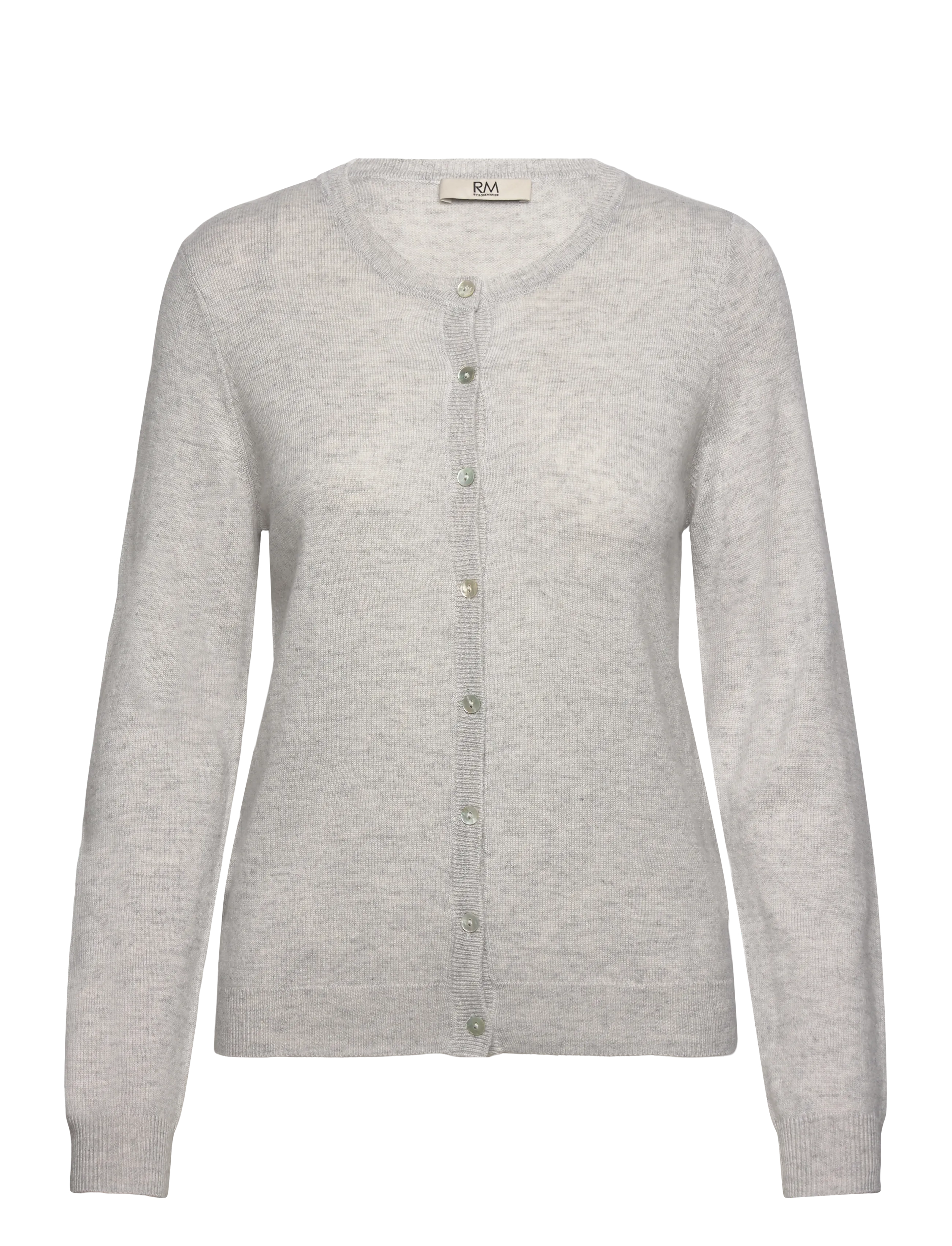 RM By Rosemunde RMWSofia wool LS cardigan - Strik - LIGHT GREY MELANGE / grey