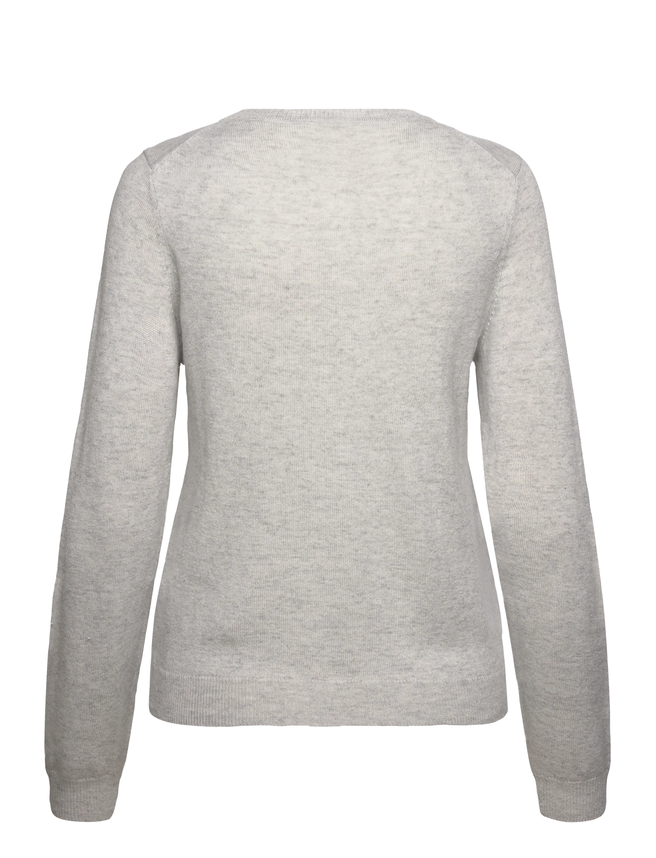RM By Rosemunde - RMWSofia wool LS cardigan - cardigans - light grey melange - 1