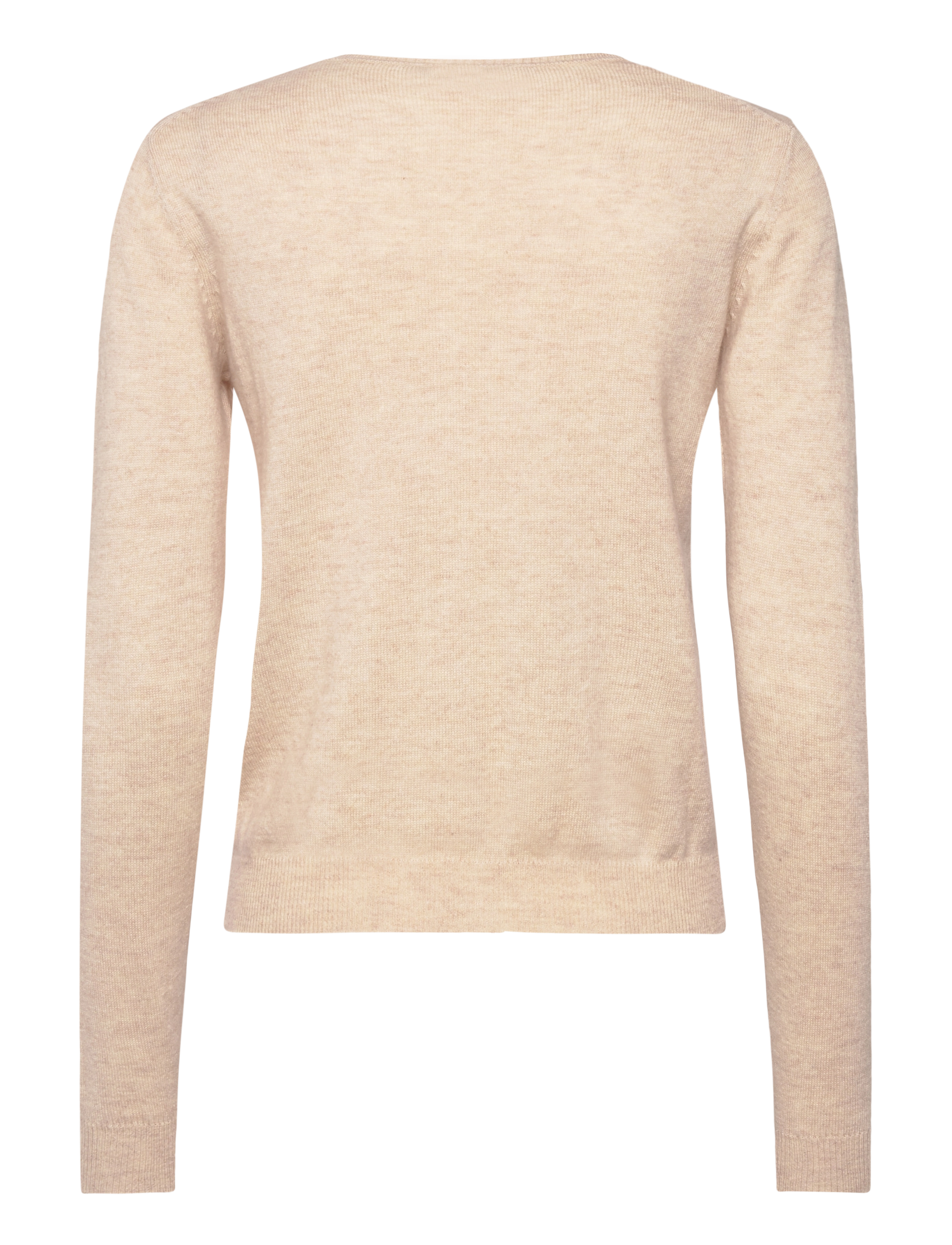 RM By Rosemunde - RMWSofia wool LS cardigan - cardigans - light sand melange - 1