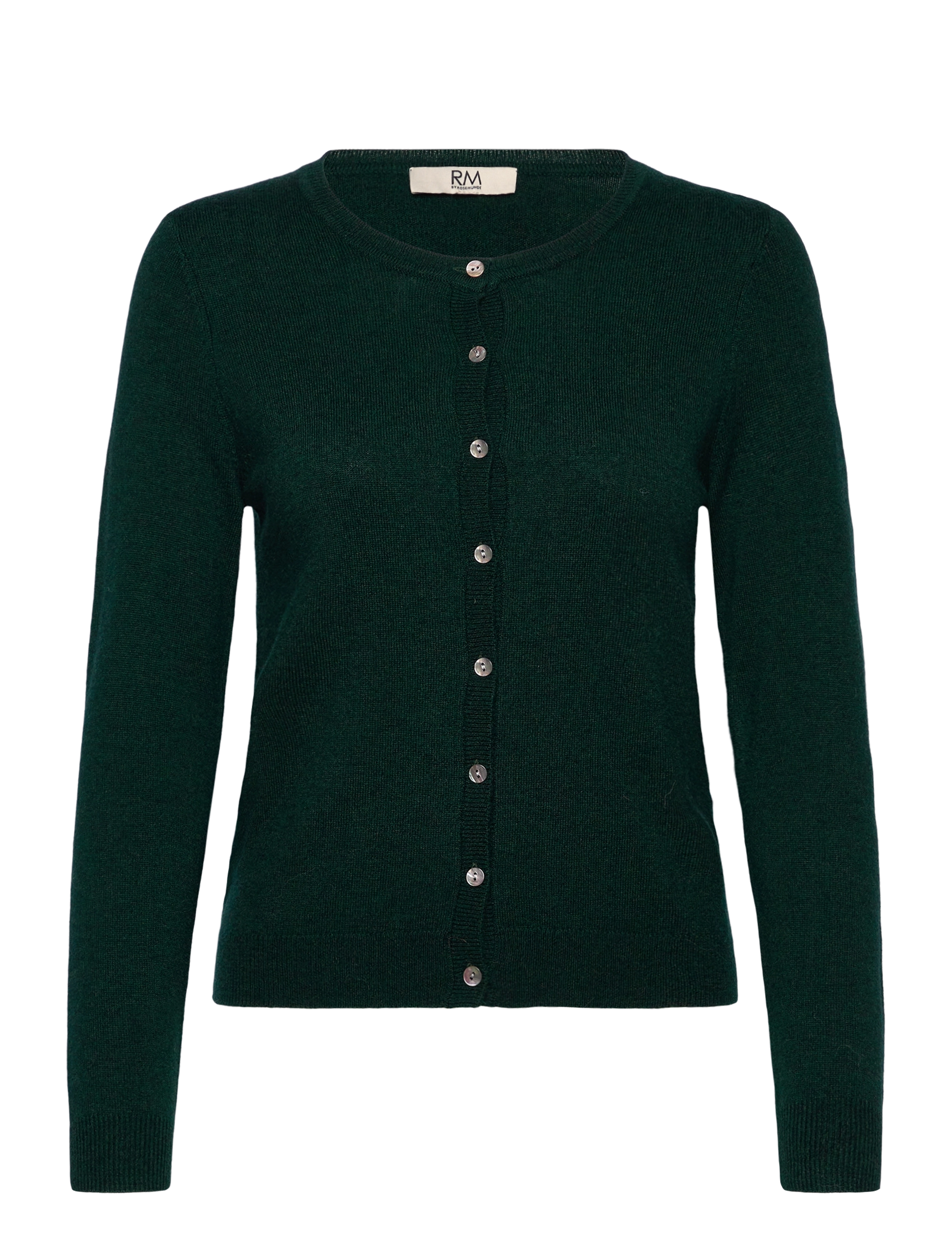 RM By Rosemunde RMWSofia Wool LS Short Cardigan - Kleidung - SCARAB / green