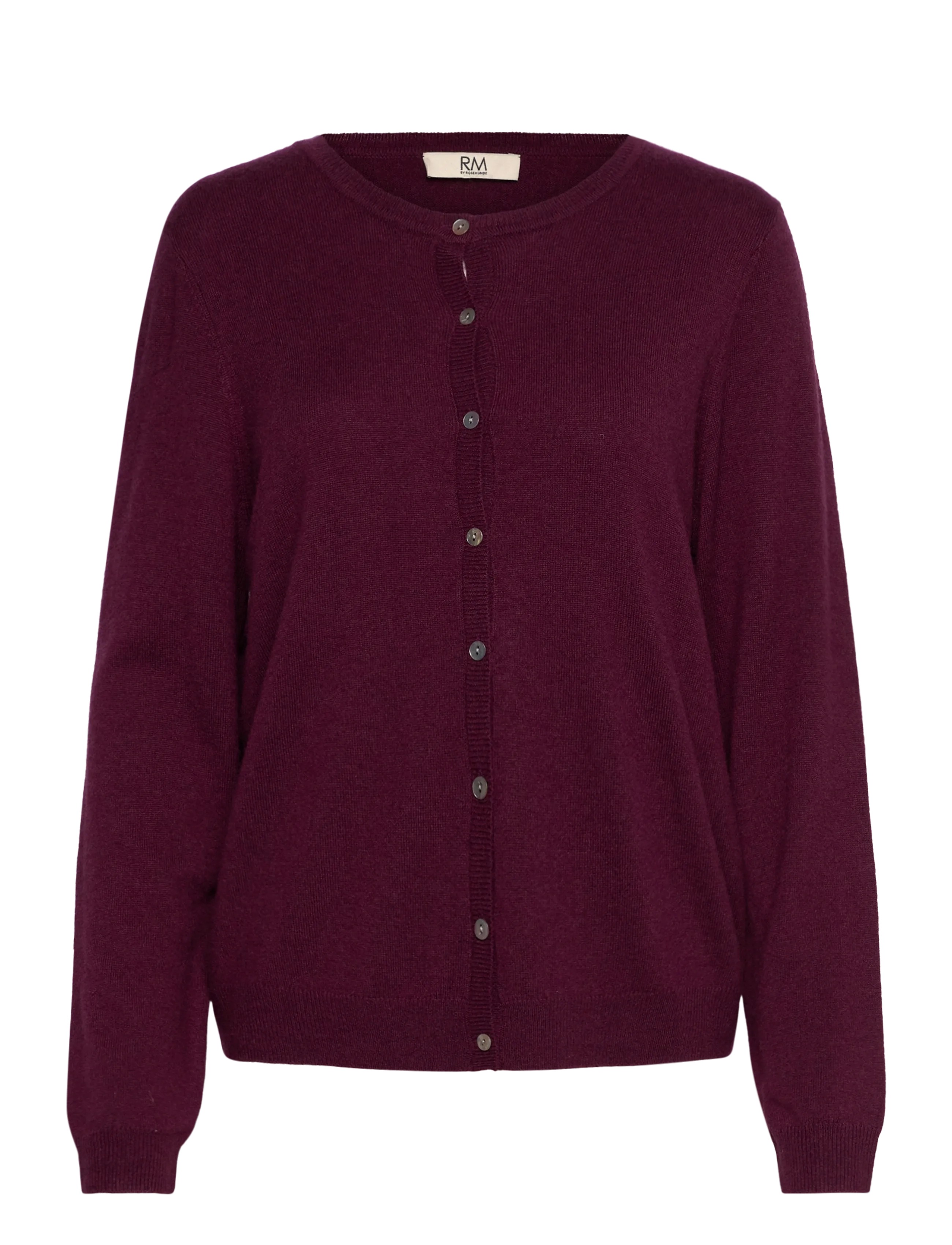RM By Rosemunde RMWSofia wool LS cardigan - Strik - WINETASTING / burgundy