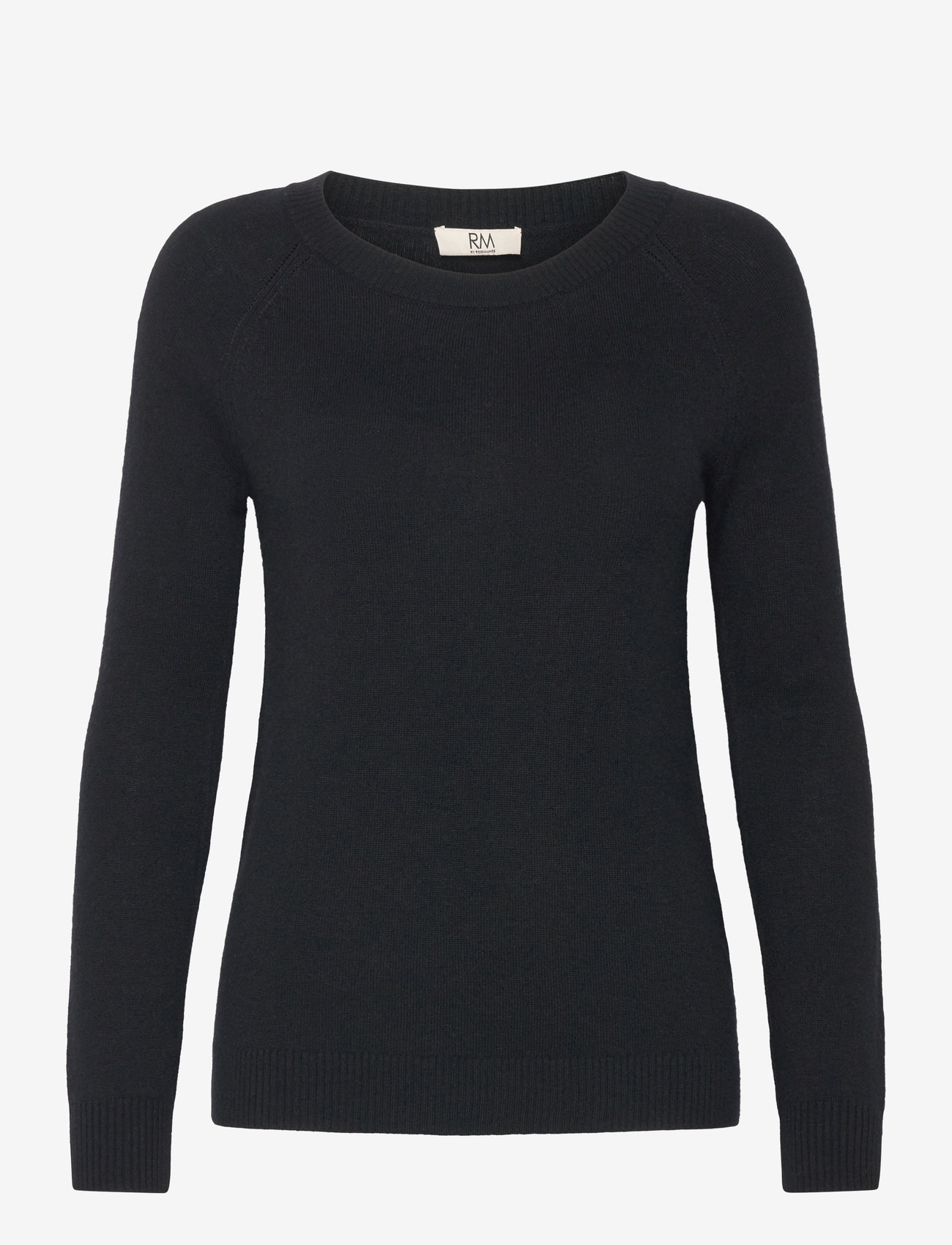 RM By Rosemunde - RMWSofia wool crew-neck knit - efterårstøj - black - 0