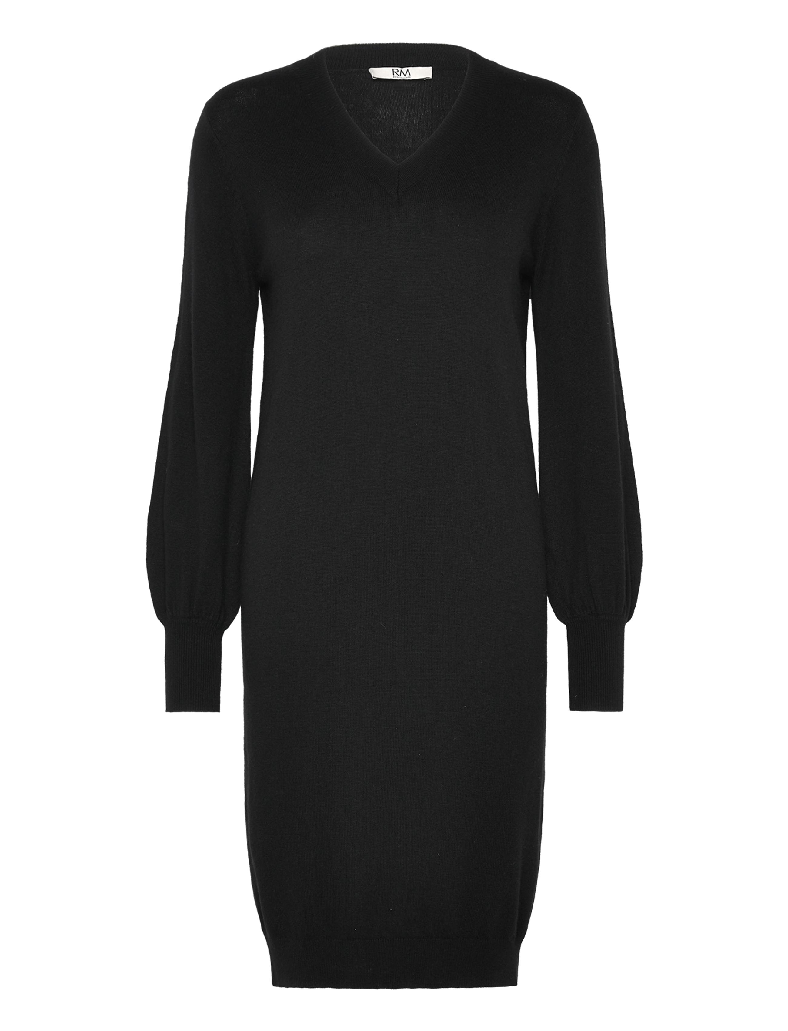RM By Rosemunde RMWSofia wool knit dress - Strickkleider - BLACK / black