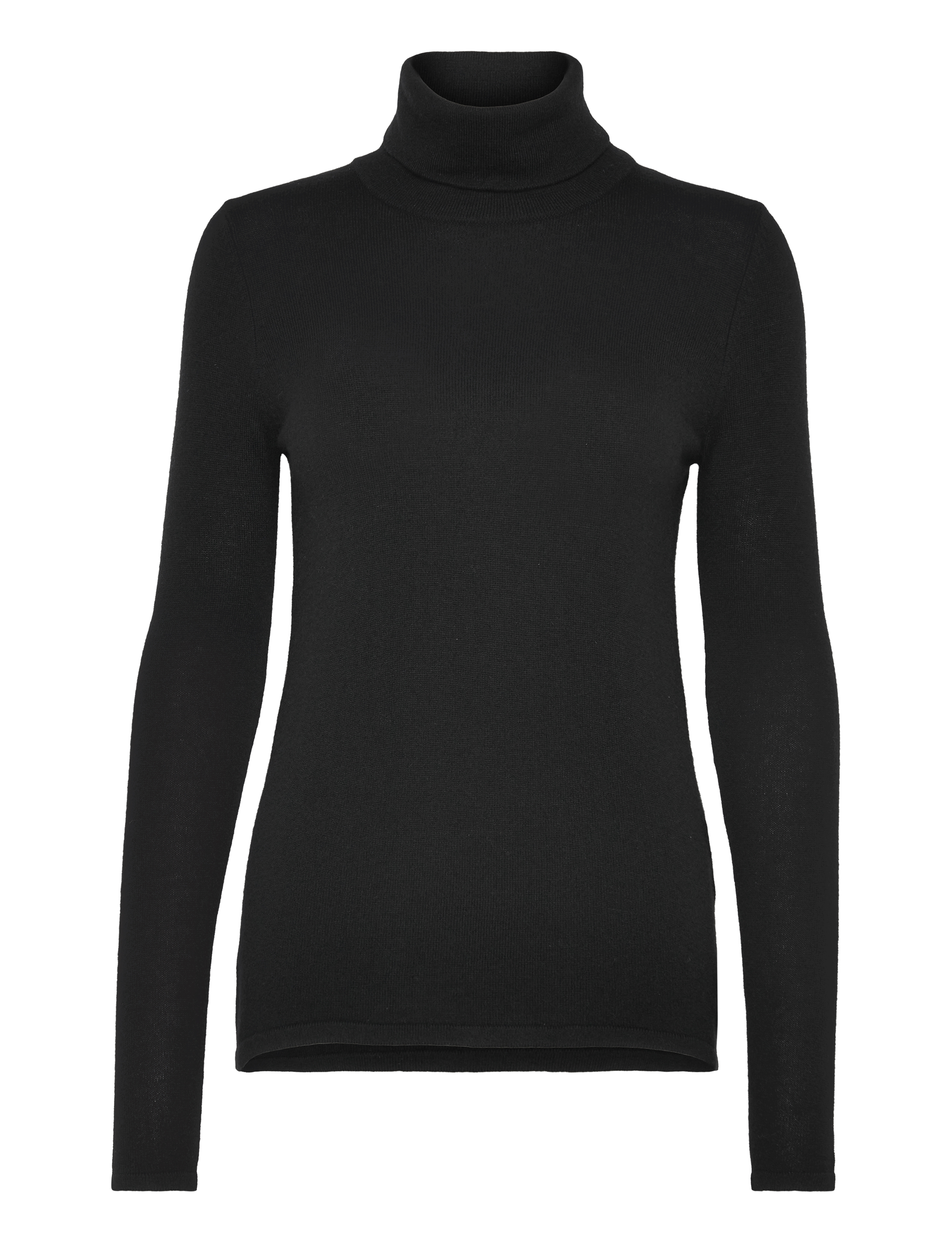RM By Rosemunde RMWSofia Wool LS Roll-neck Pullover - Strik - BLACK / black