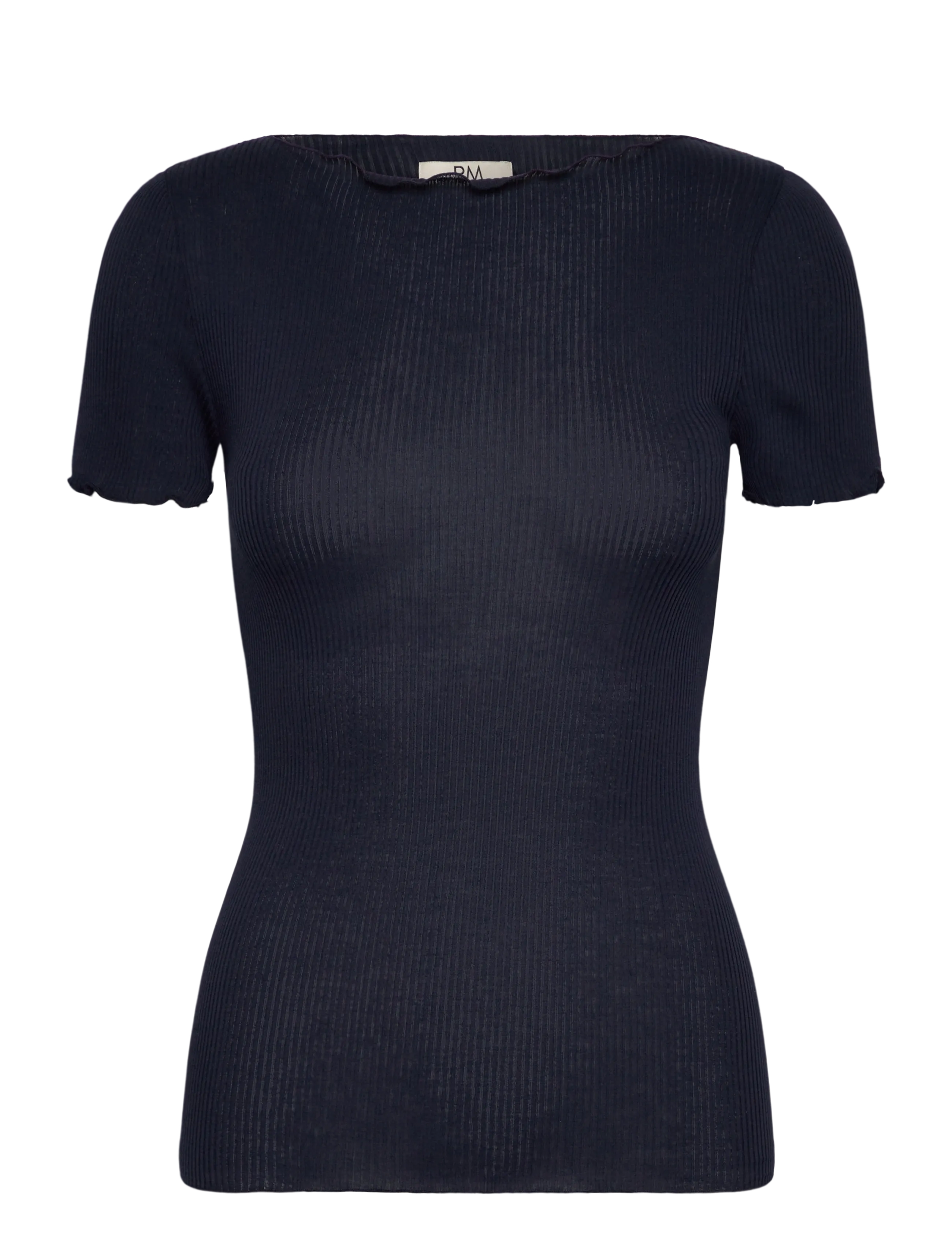 RM By Rosemunde RMWBalta Modal SS Boat Neck T-shirt - Tøj - NAVY / navy