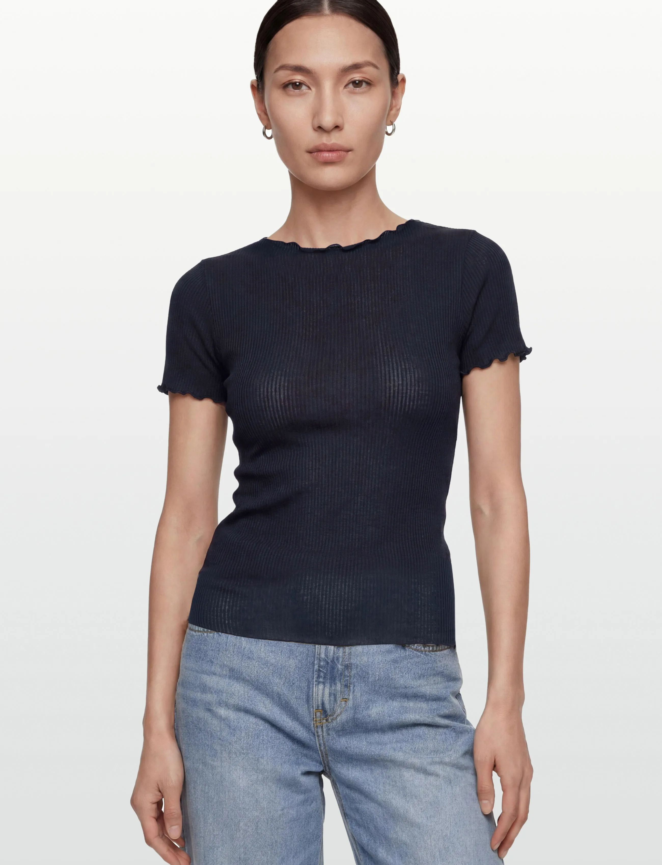 RM By Rosemunde - RMWBalta Modal SS Boat Neck T-shirt - laveste priser - navy - 3