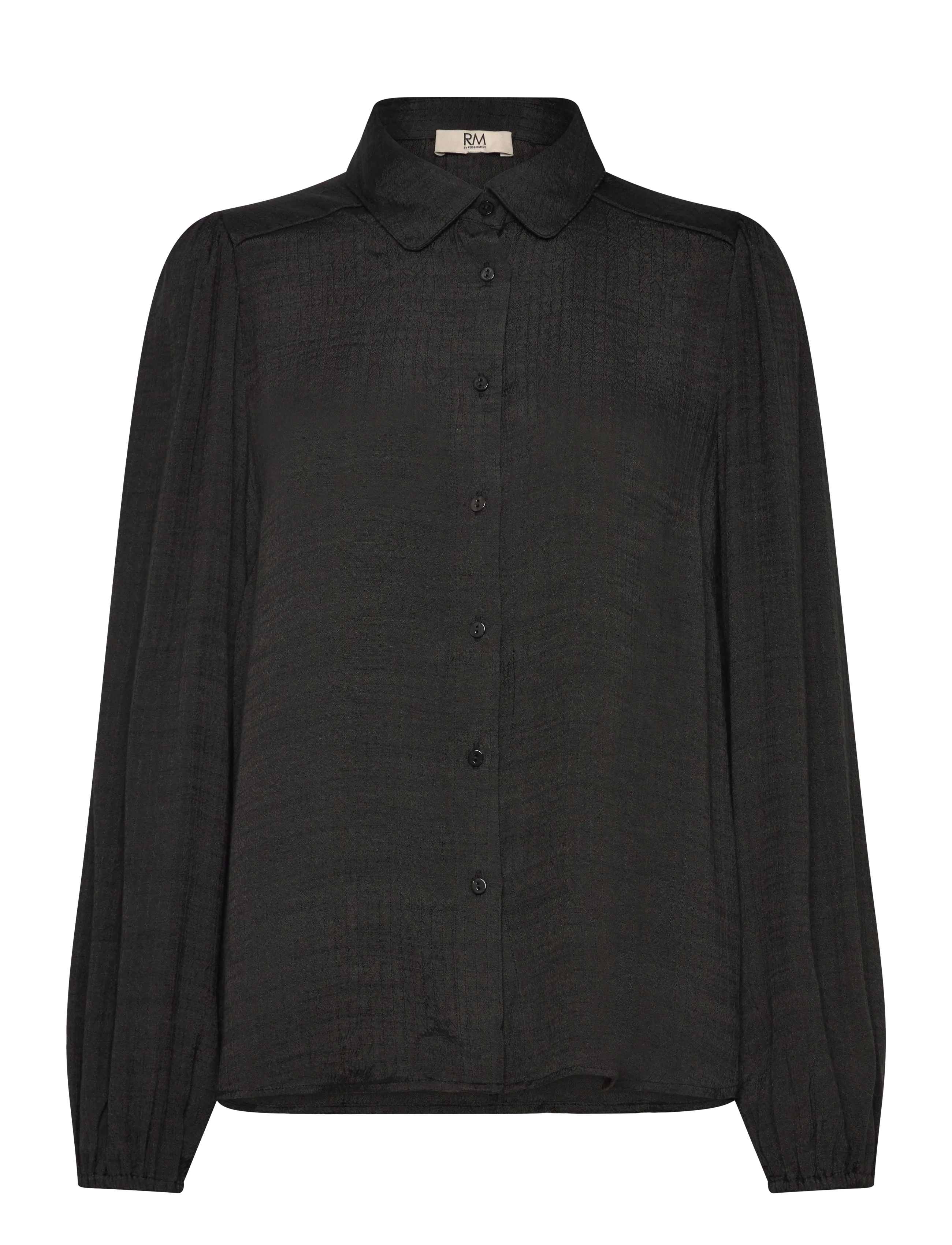 RM By Rosemunde RMWGina LS Shirt - Plus Size - BLACK / black