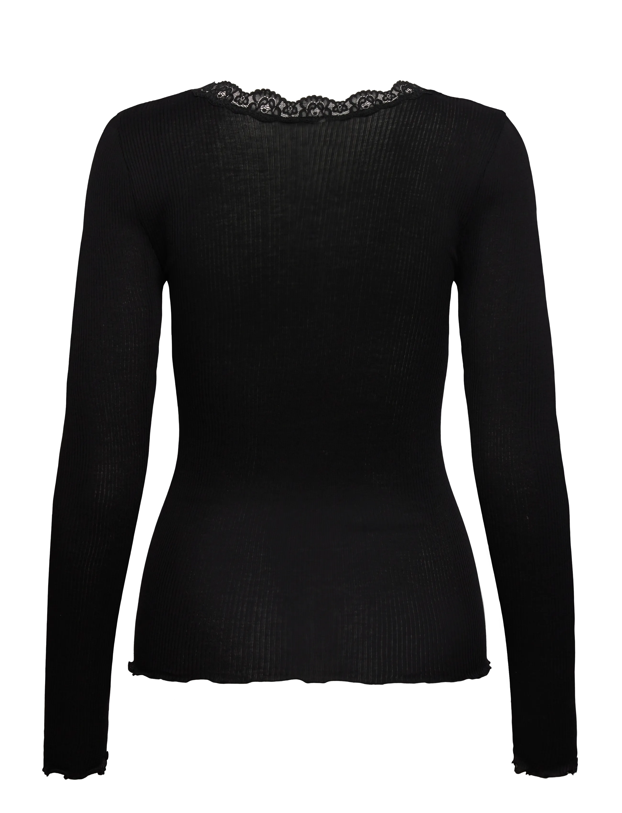 RM By Rosemunde - RMWBalta LS Regular Placket T-shirt - pikkade varrukatega alussärgid - black - 1