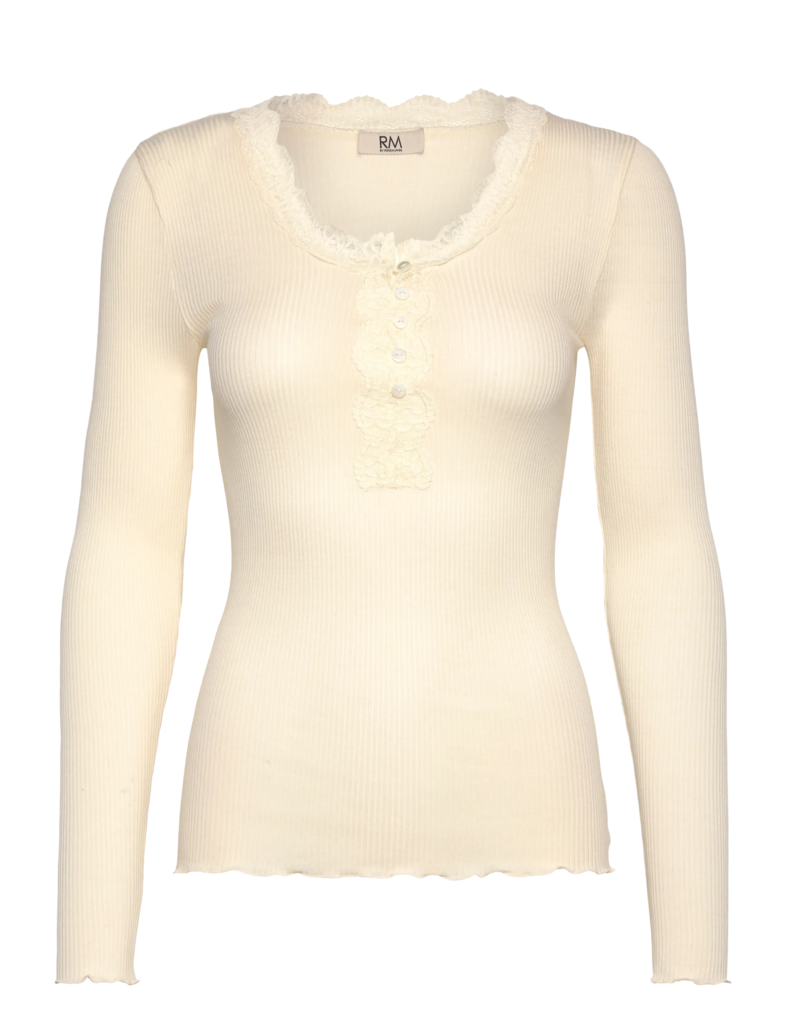 RM By Rosemunde RMWBalta LS Regular Placket T-shirt - Alle Produkte - IVORY / cream