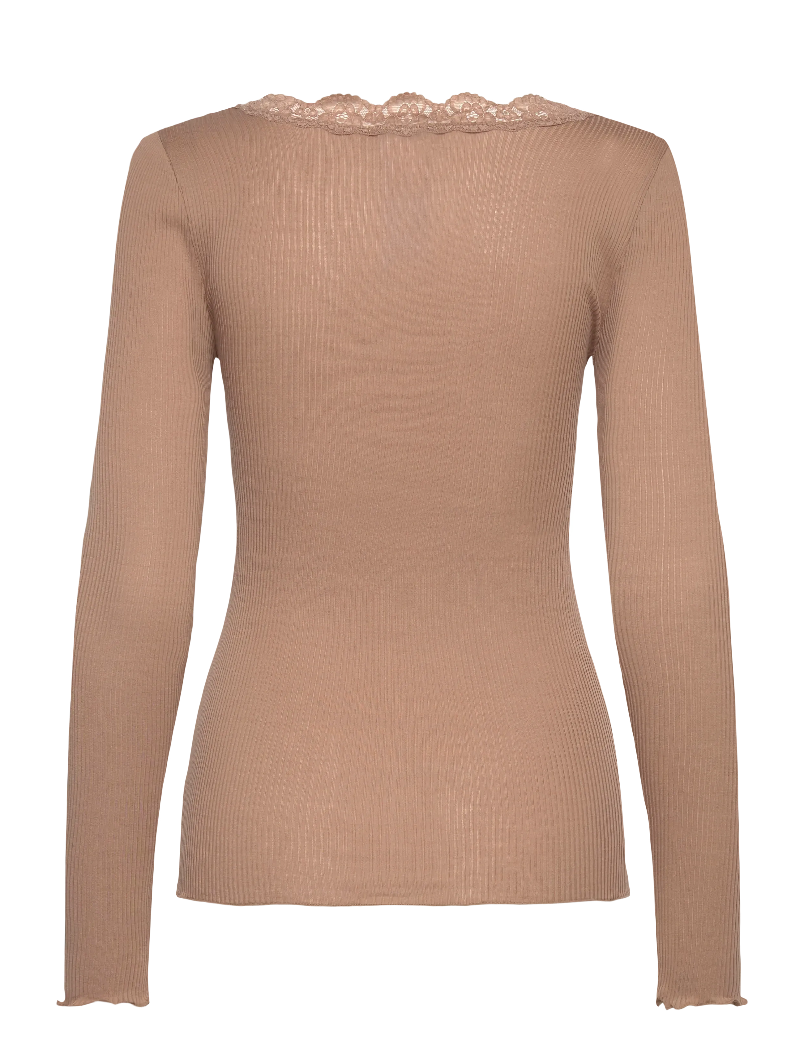 RM By Rosemunde - RMWBalta LS Regular Placket T-shirt - t-shirts & tops - silver mink - 1