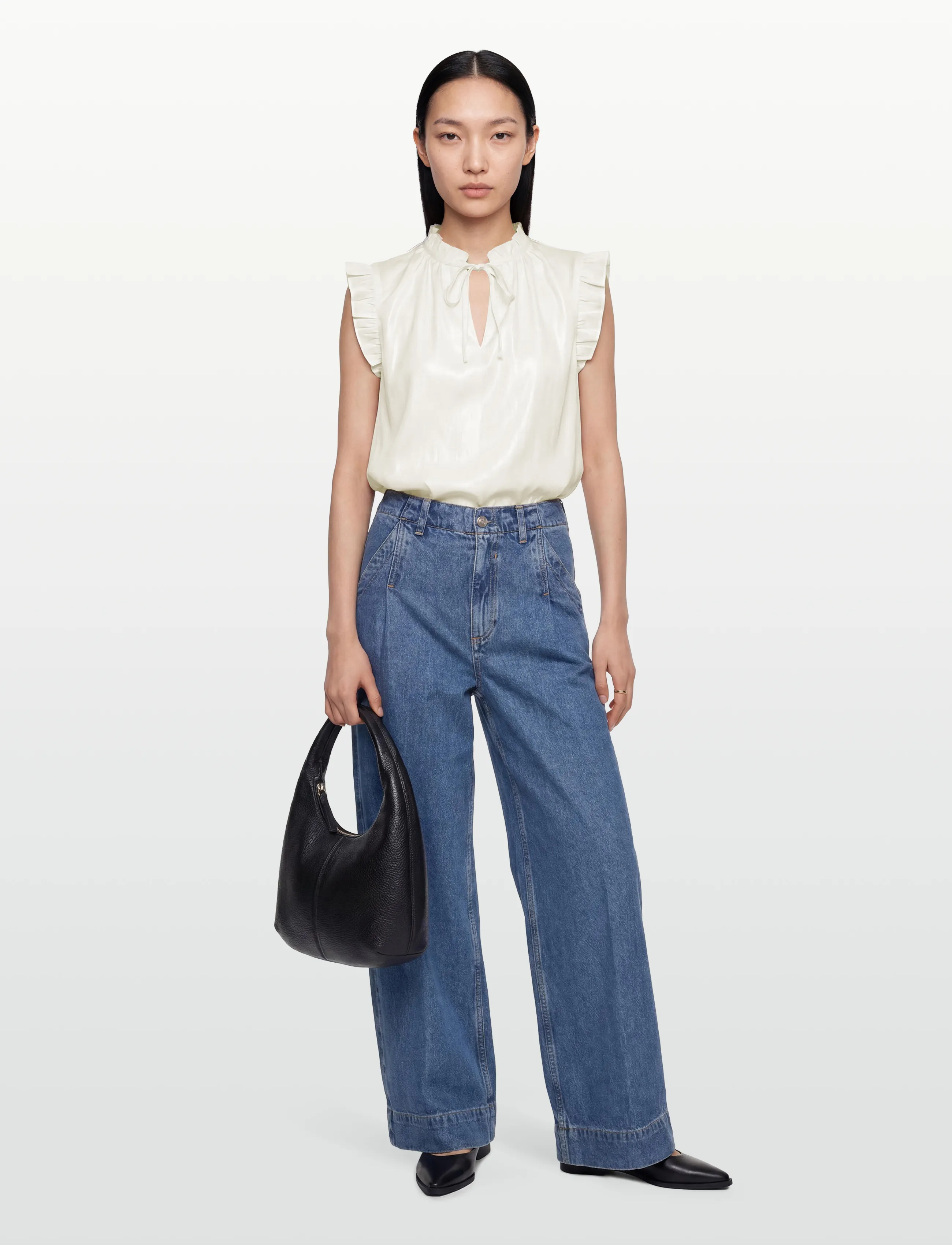 RM By Rosemunde - RMWTalia SL Top - kortærmede bluser - new white - 0