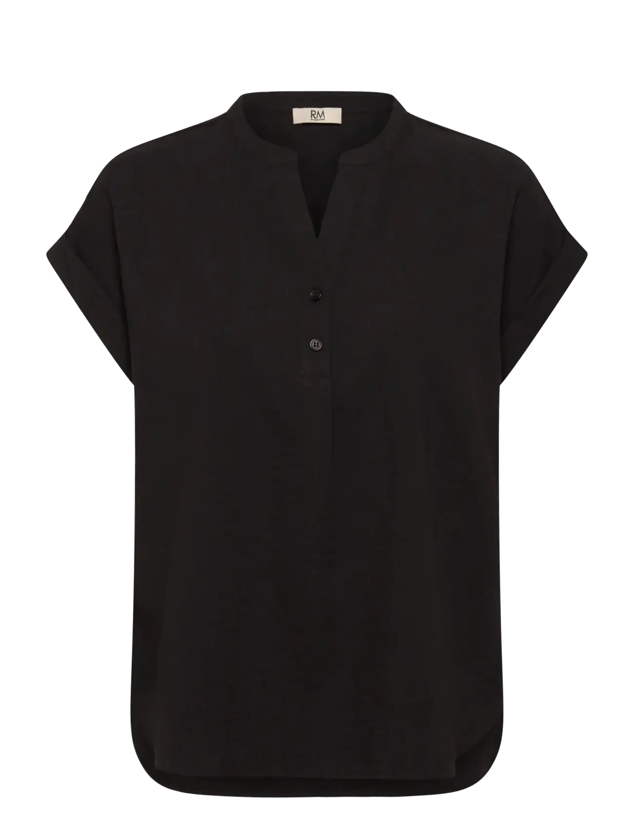 RM By Rosemunde RMWTalia SL Blouse - Bluser - BLACK / black