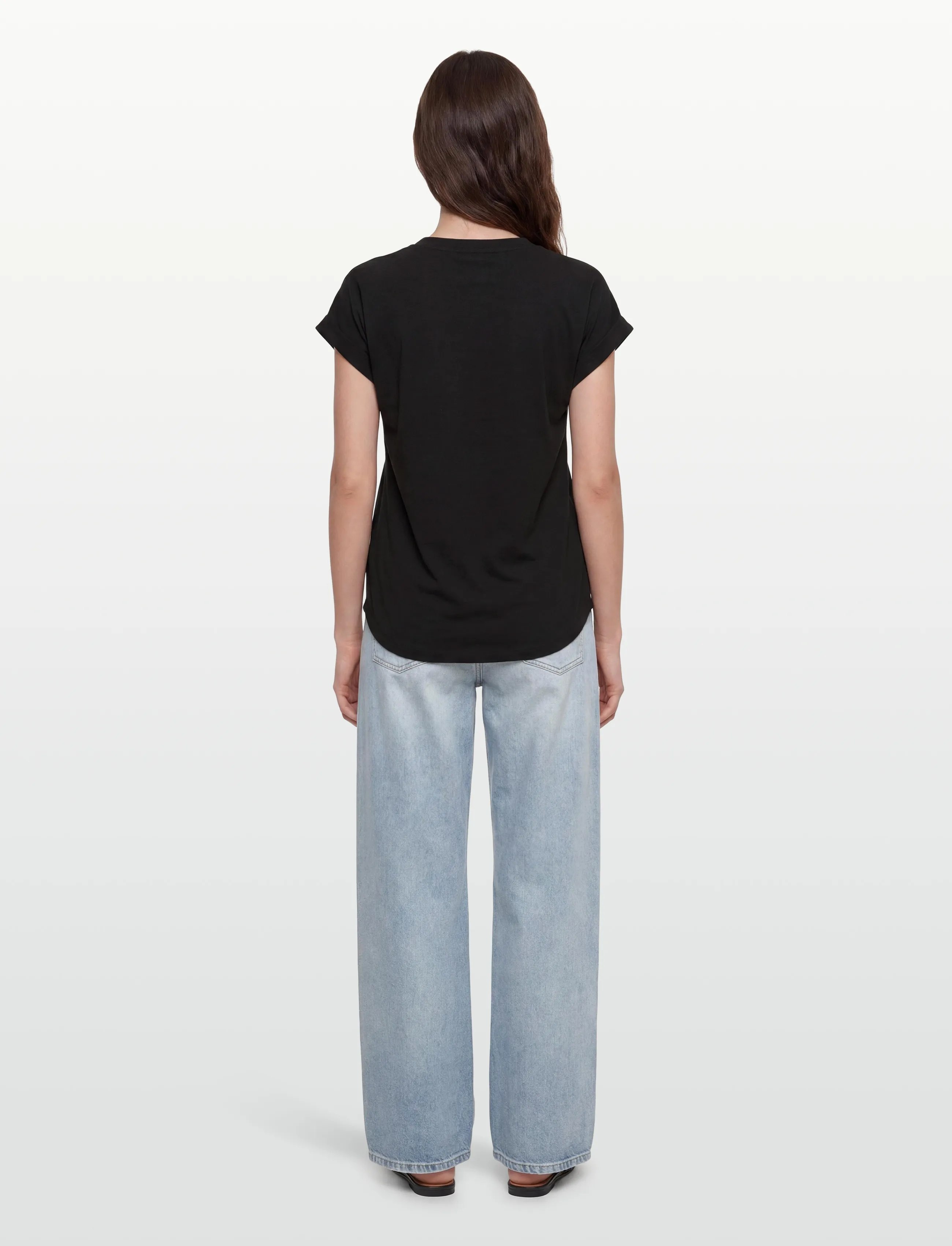 RM By Rosemunde - RMWTalia SL Blouse - kortærmede bluser - black - 4