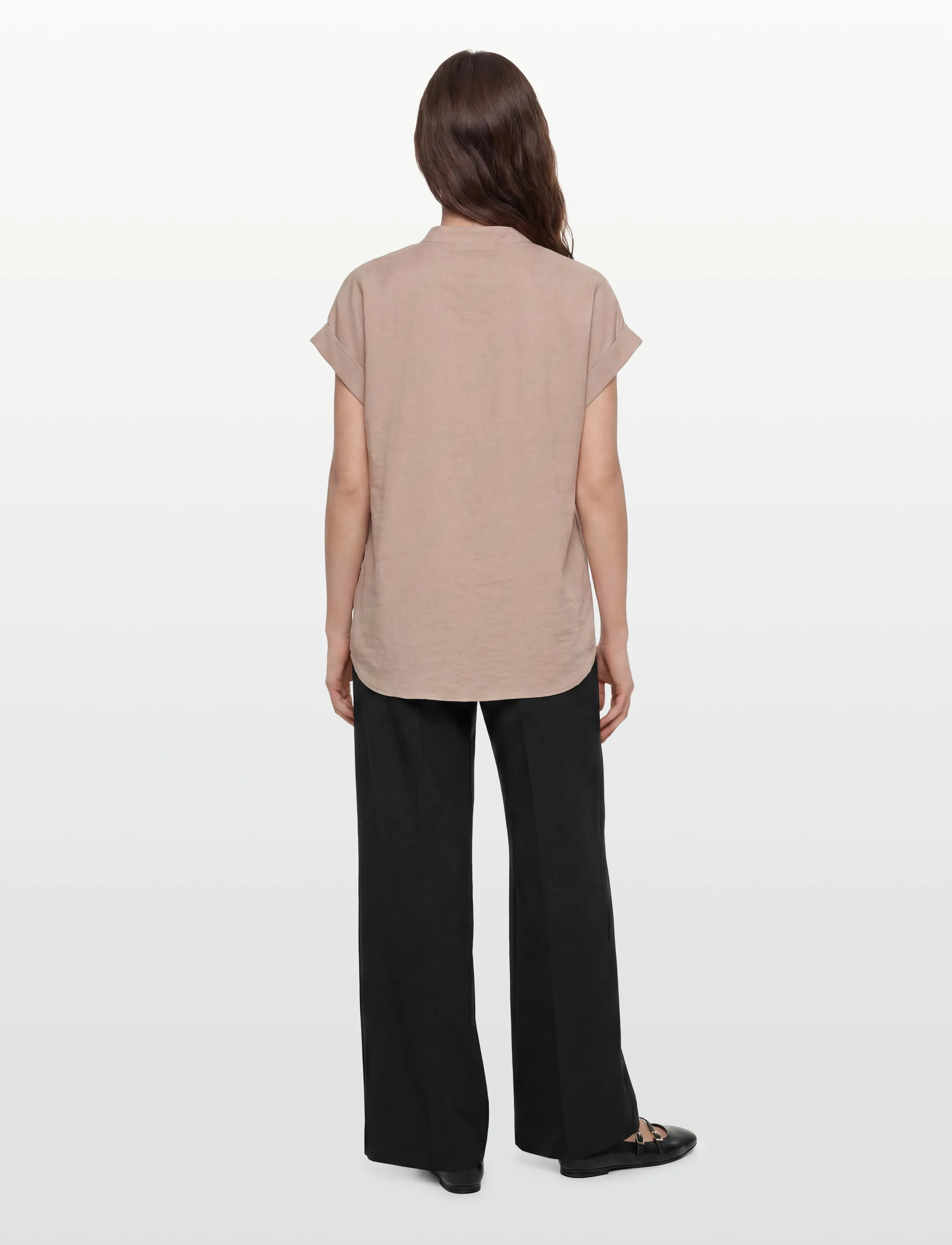 RM By Rosemunde - RMWTalia SL Blouse - kortærmede bluser - mocha meringue - 4